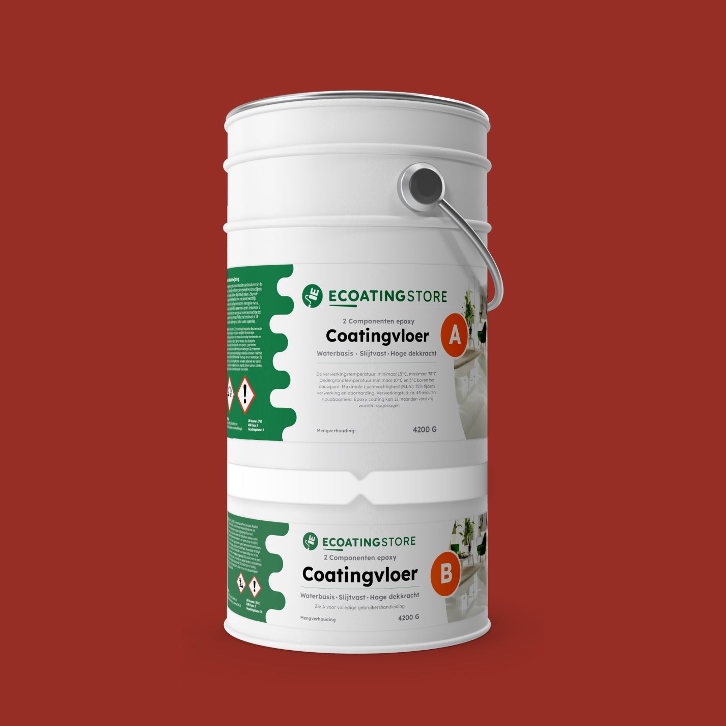 Revestimento de pavimento de garagem - RAL 3013