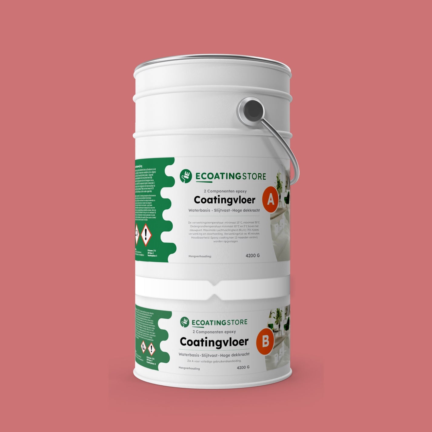 Revestimento de pavimento de garagem - RAL 3014