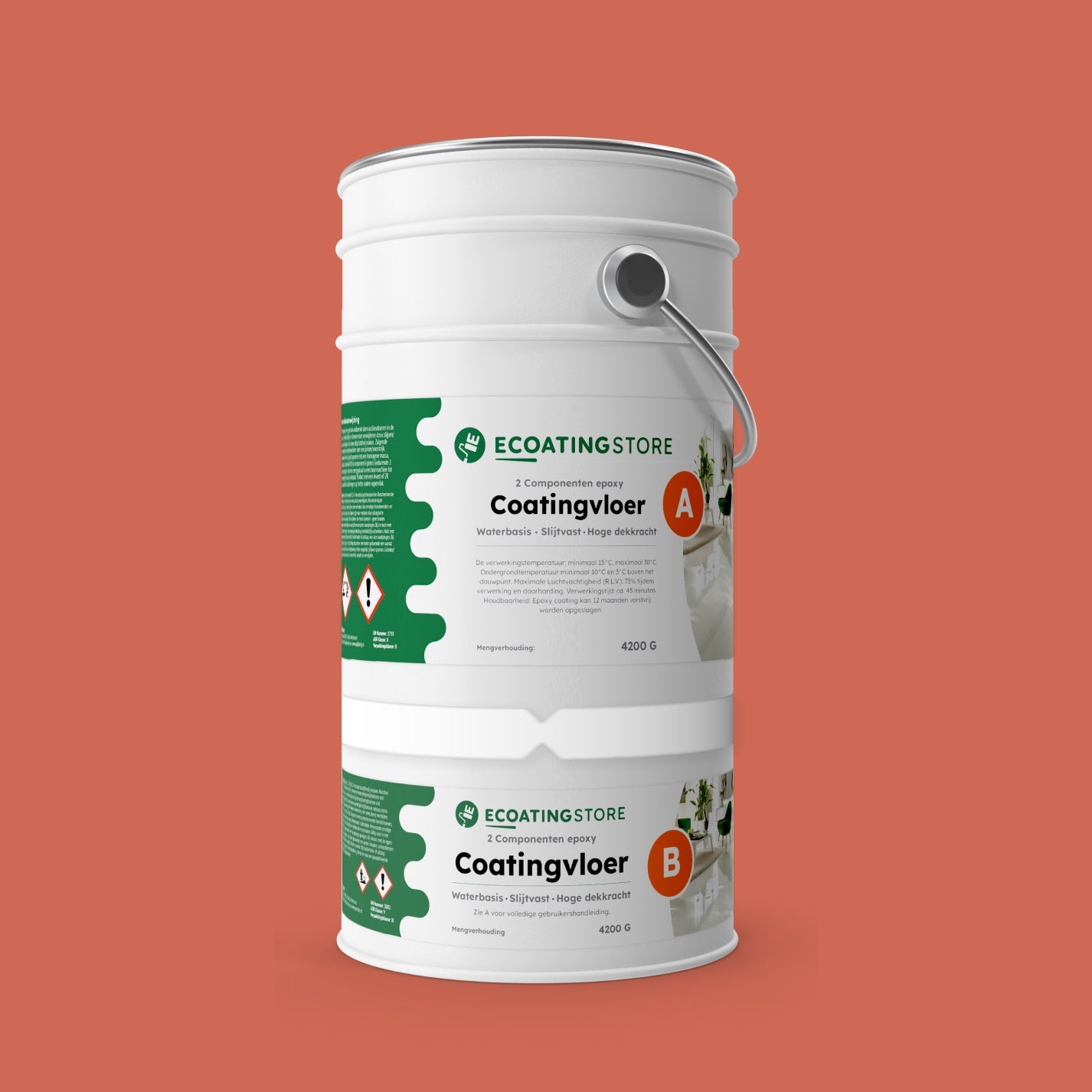 Revestimento de pavimento de garagem - RAL 3022
