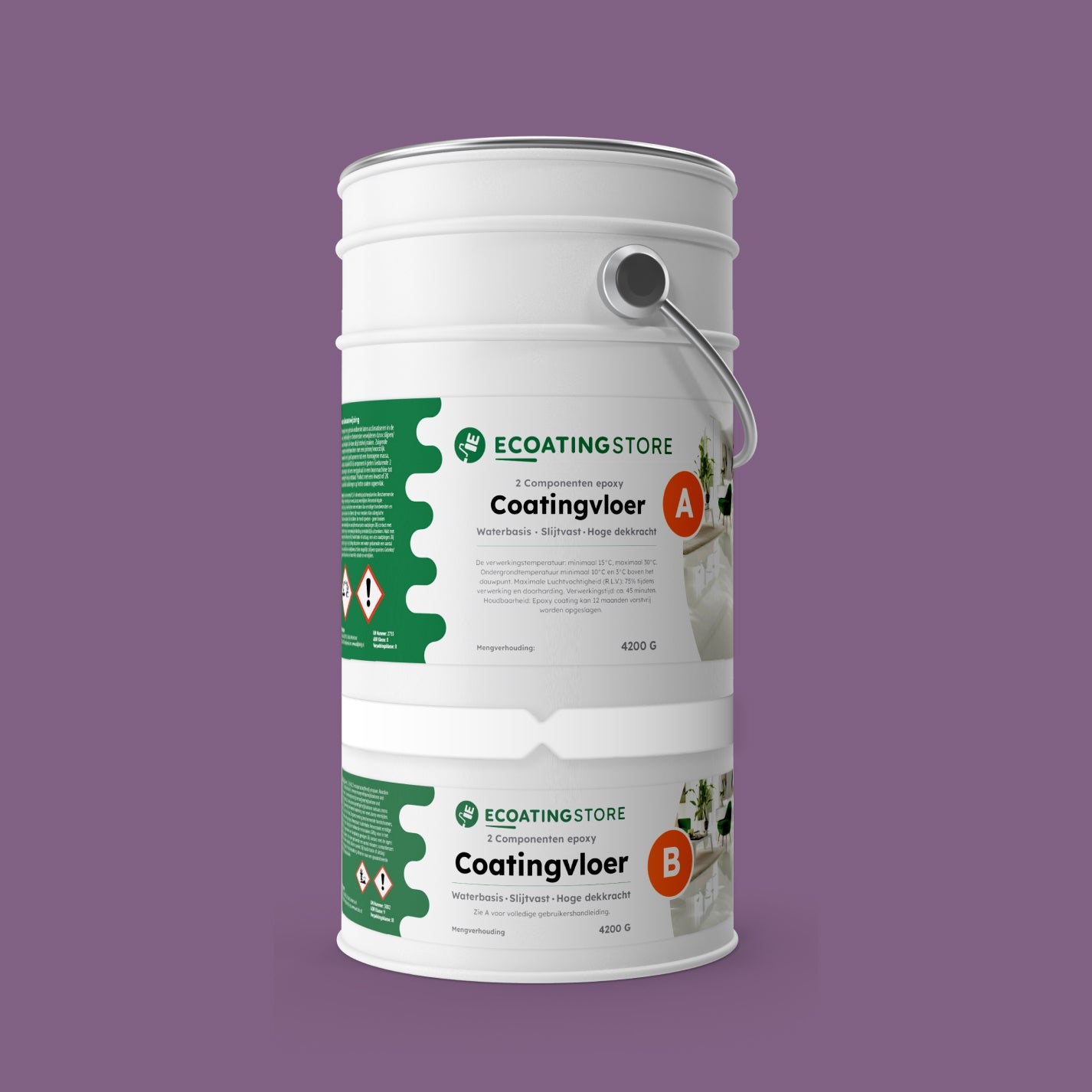 Revestimento de pavimento de garagem - RAL 4001