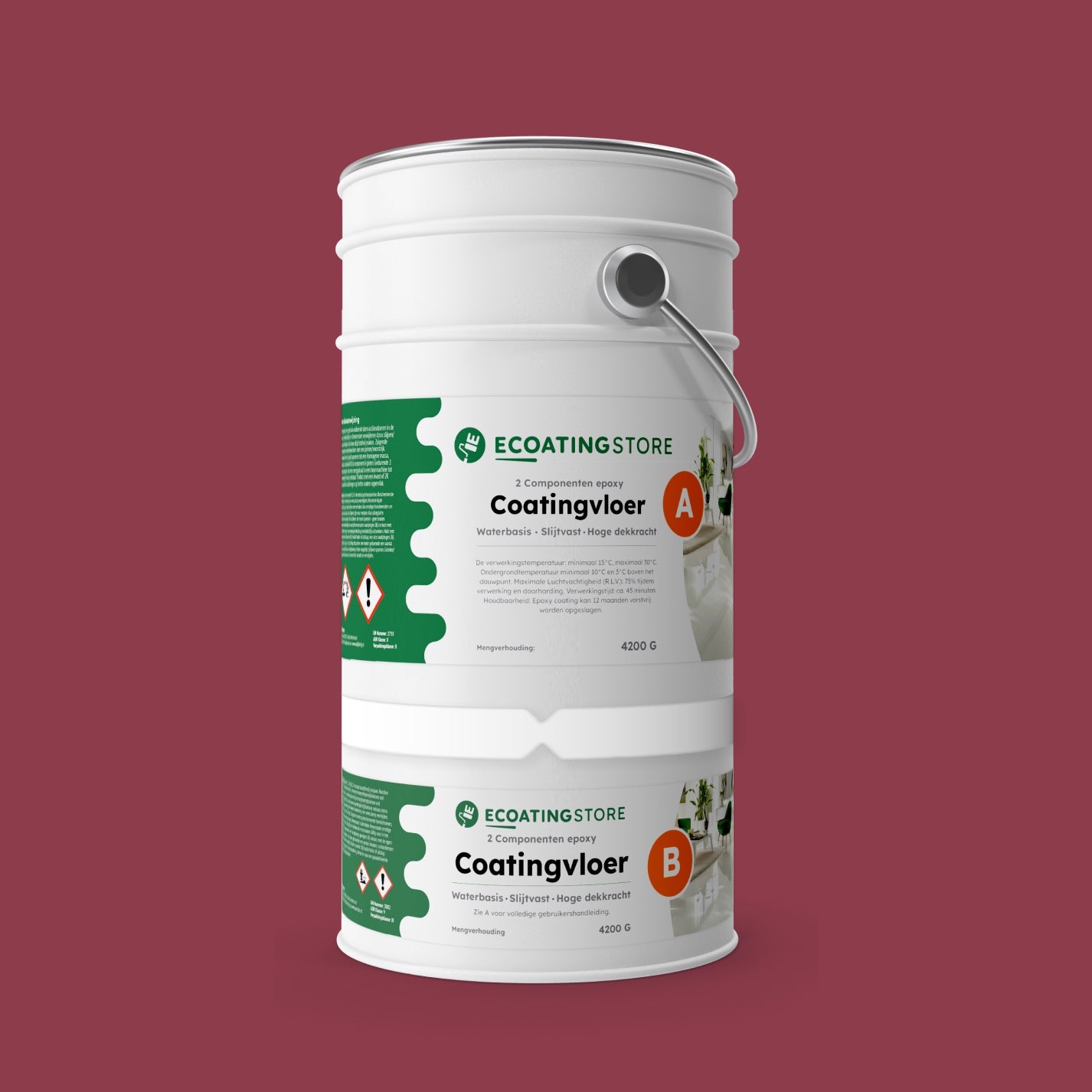 Revestimento de pavimento de garagem - RAL 4002