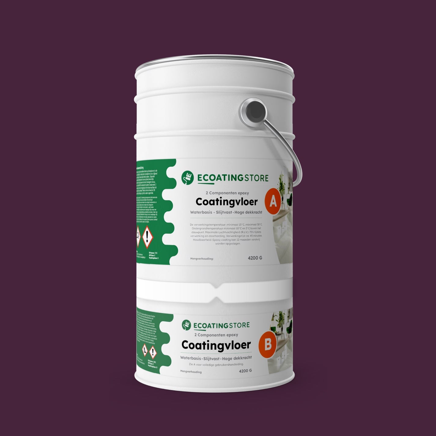 Revestimento de pavimento de garagem - RAL 4007