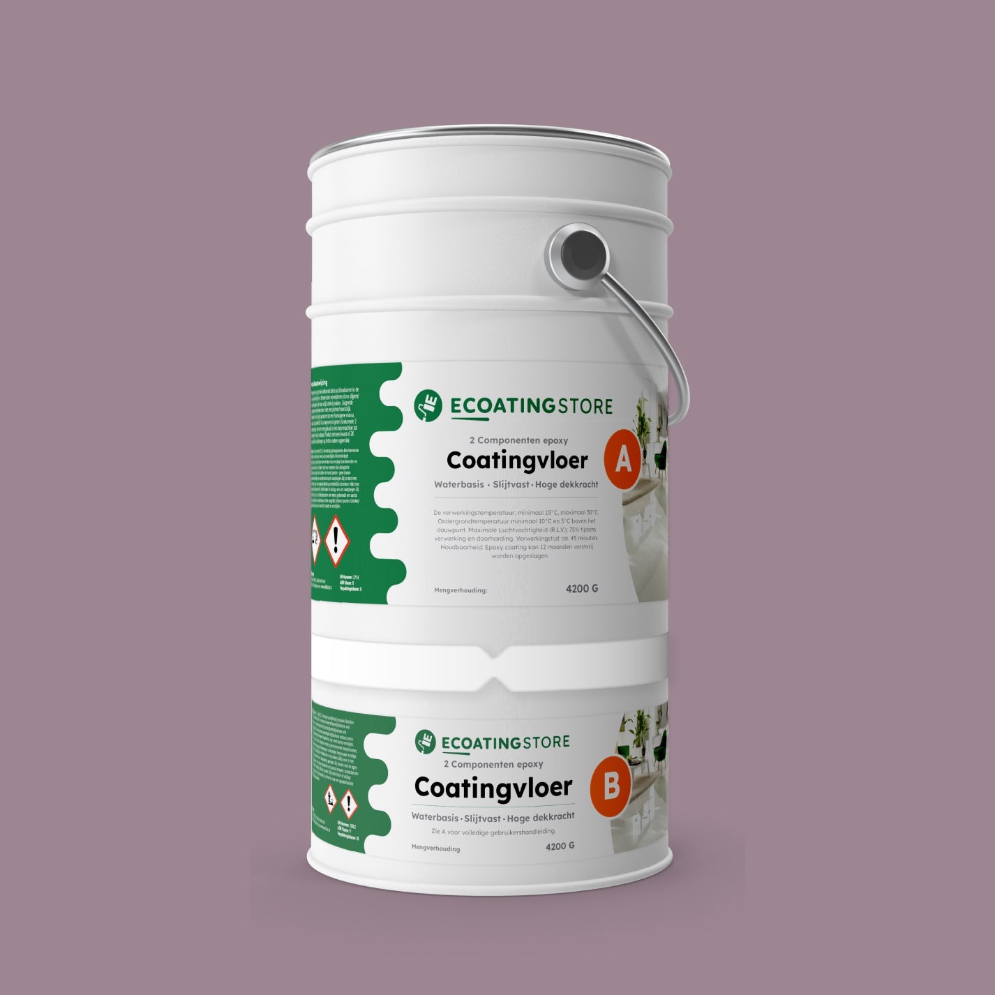 Revestimento de pavimento de garagem - RAL 4009