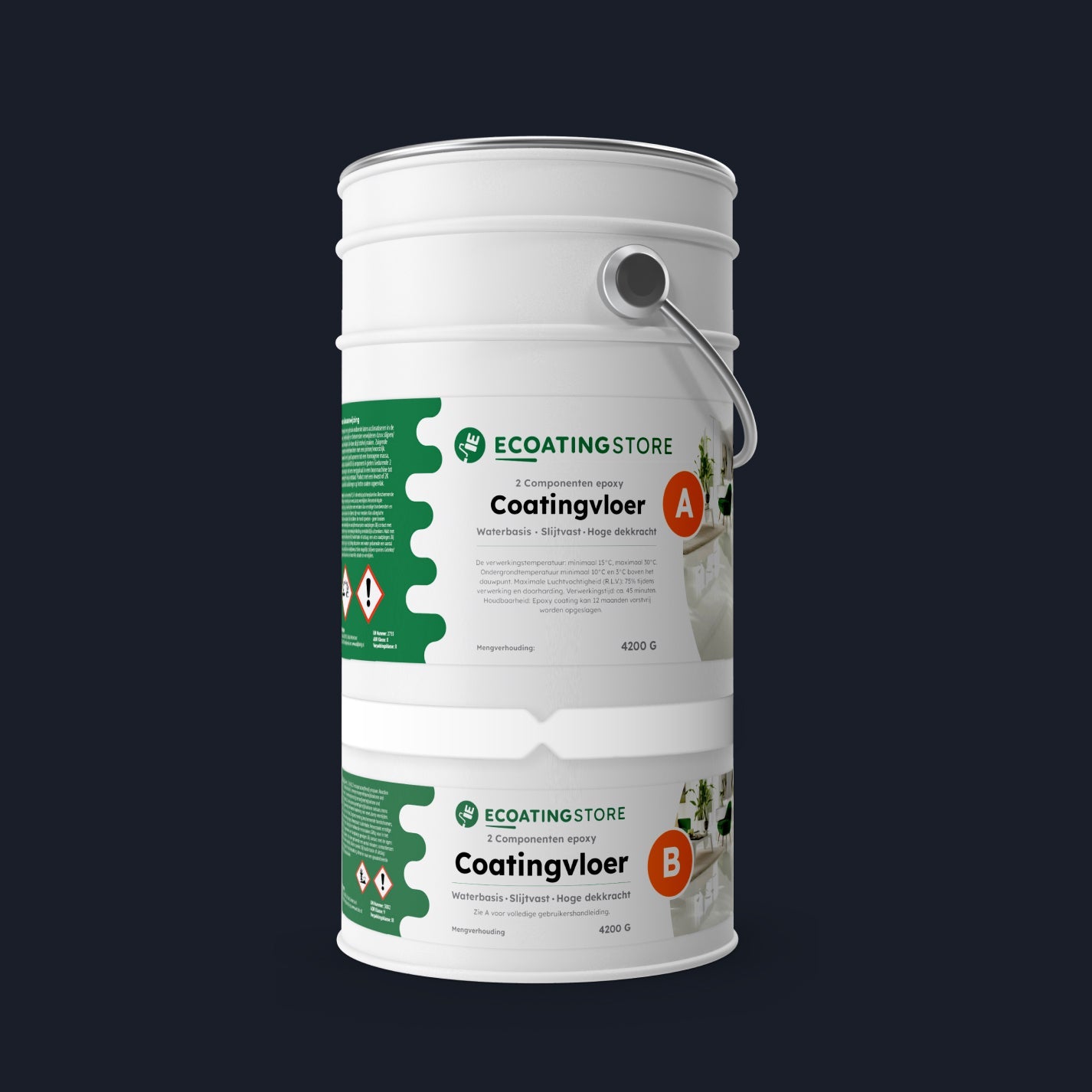 Revestimento de pavimento de garagem - RAL 5004