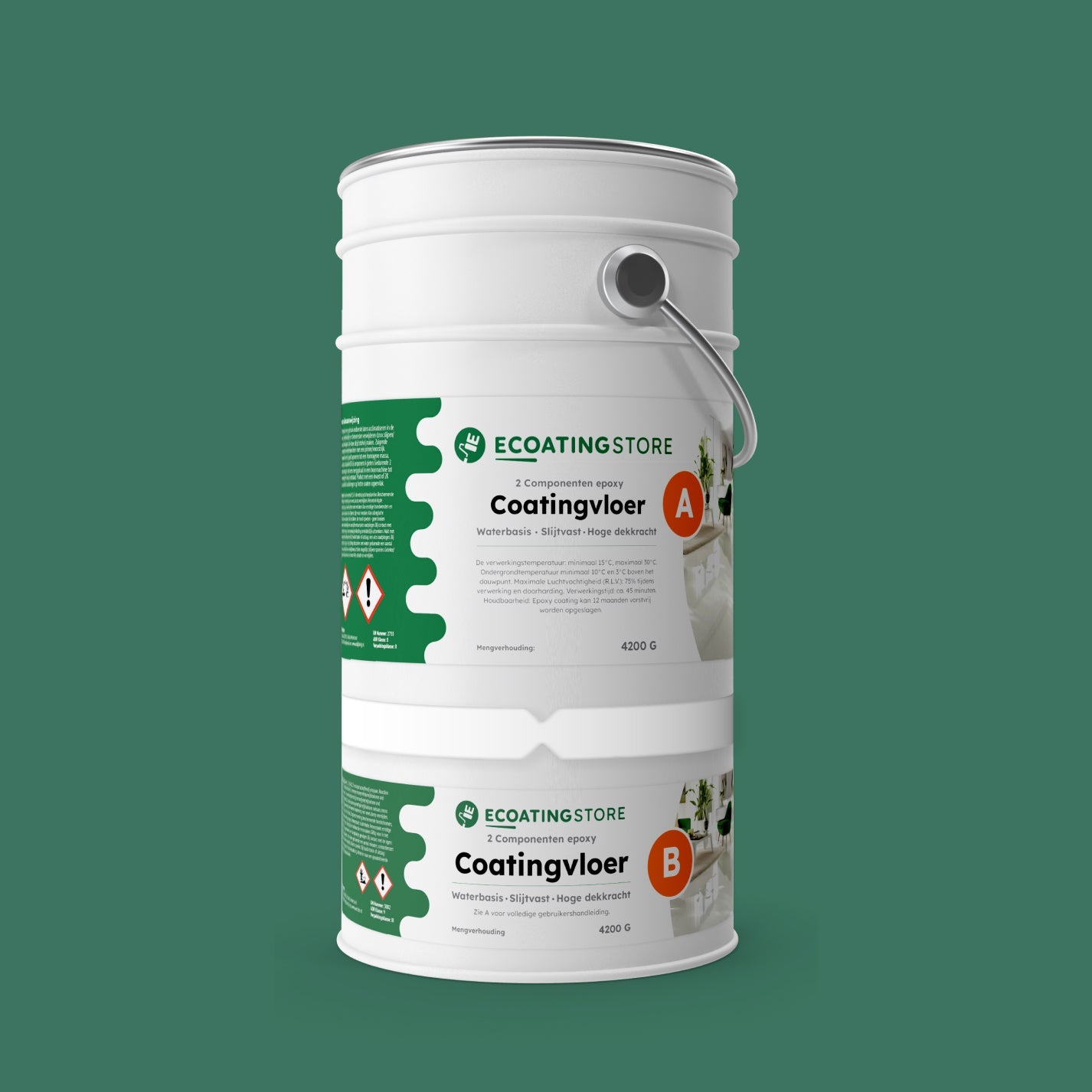 Revestimento de pavimento de garagem - RAL 6000