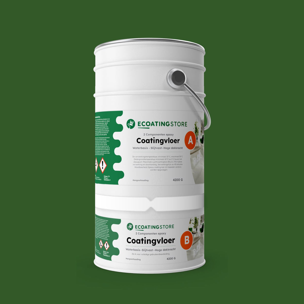 Revestimento de pavimento de garagem - RAL 6002
