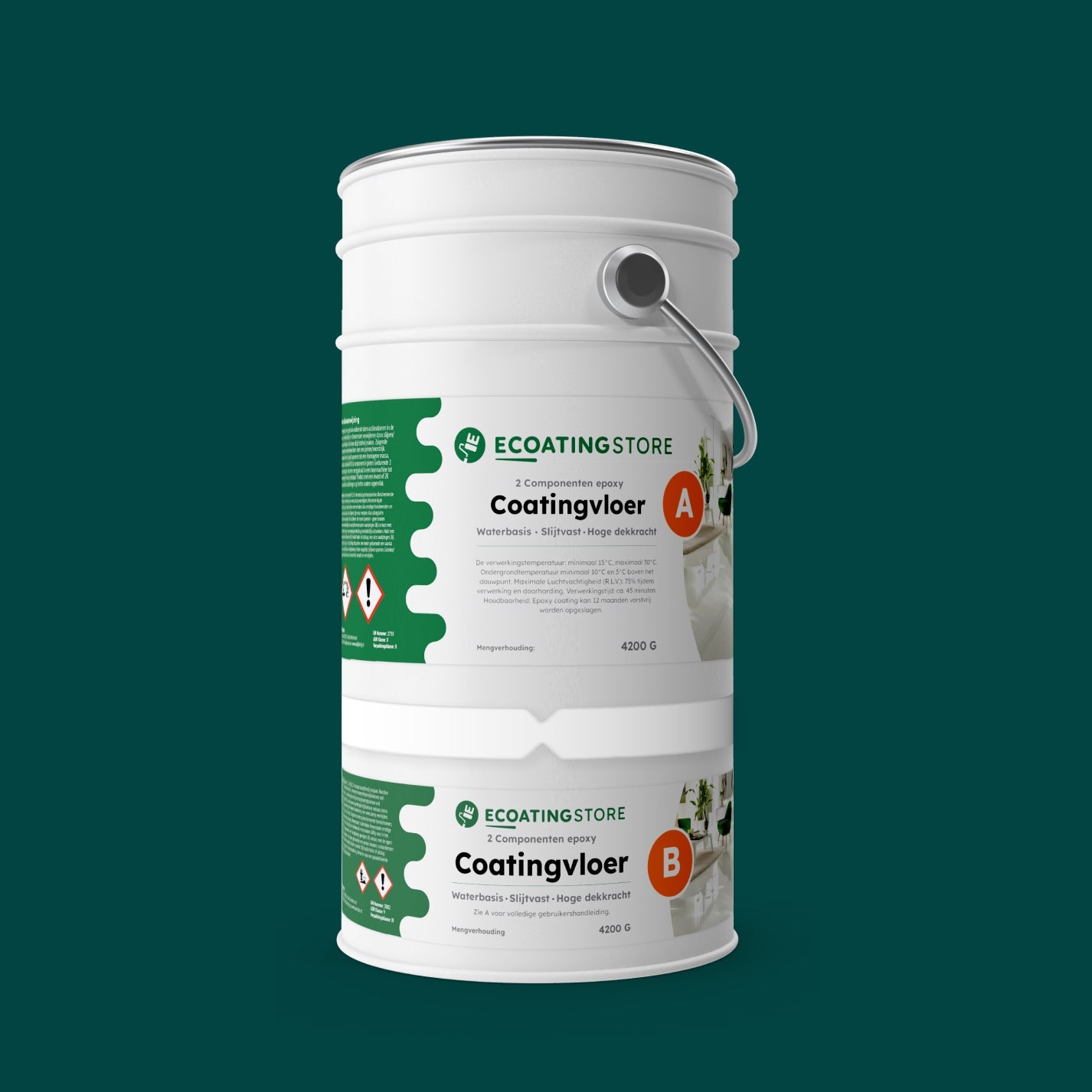 Revestimento de pavimento de garagem - RAL 6004