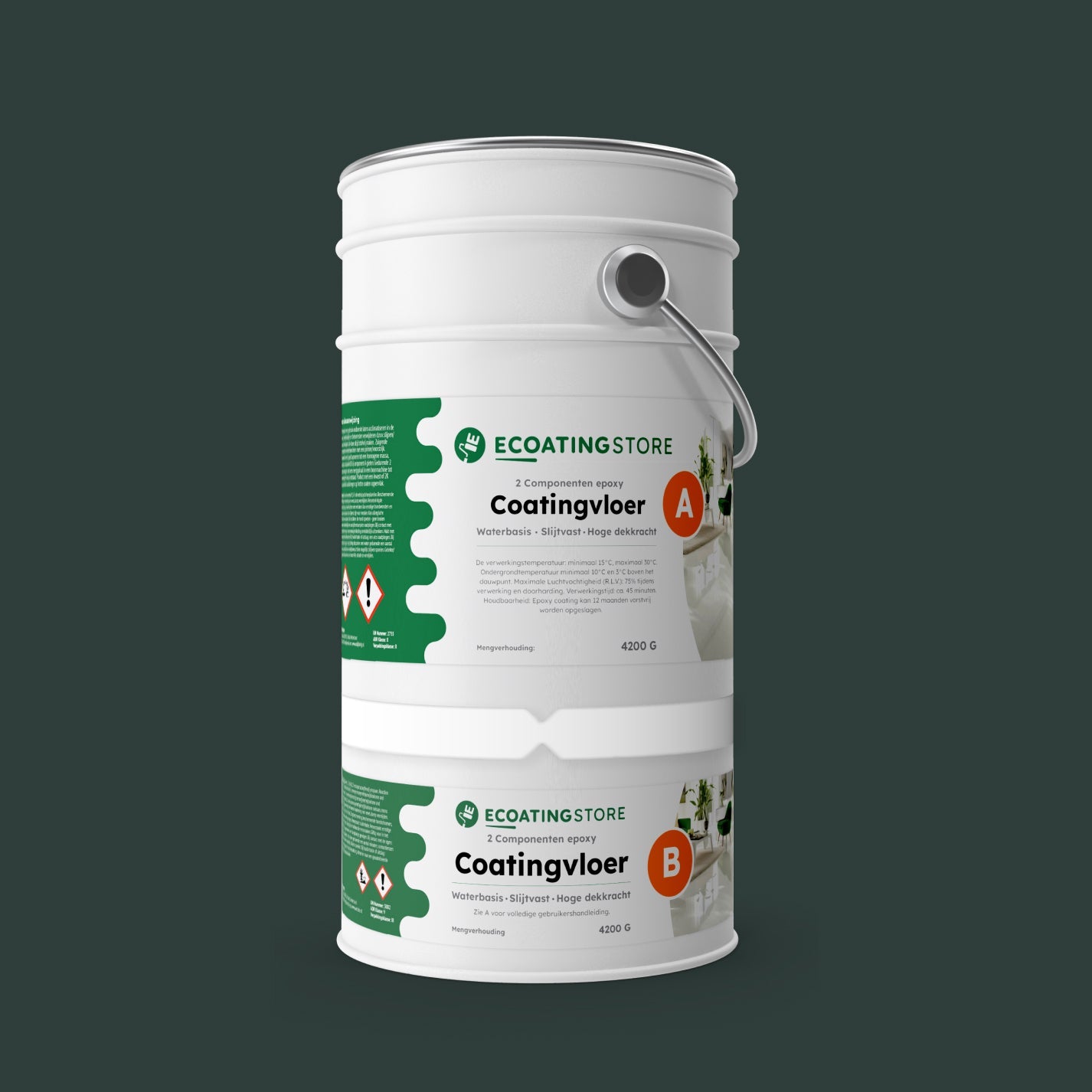 Revestimento de pavimento de garagem - RAL 6012