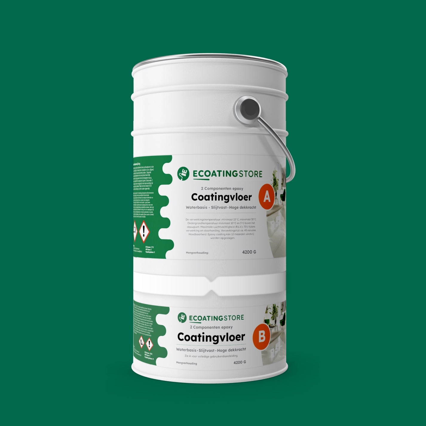 Revestimento de pavimento de garagem - RAL 6016