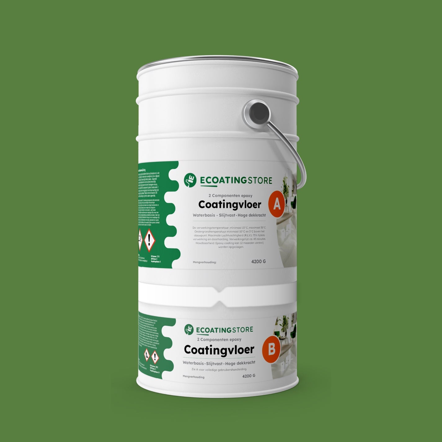 Revestimento de pavimento de garagem - RAL 6017