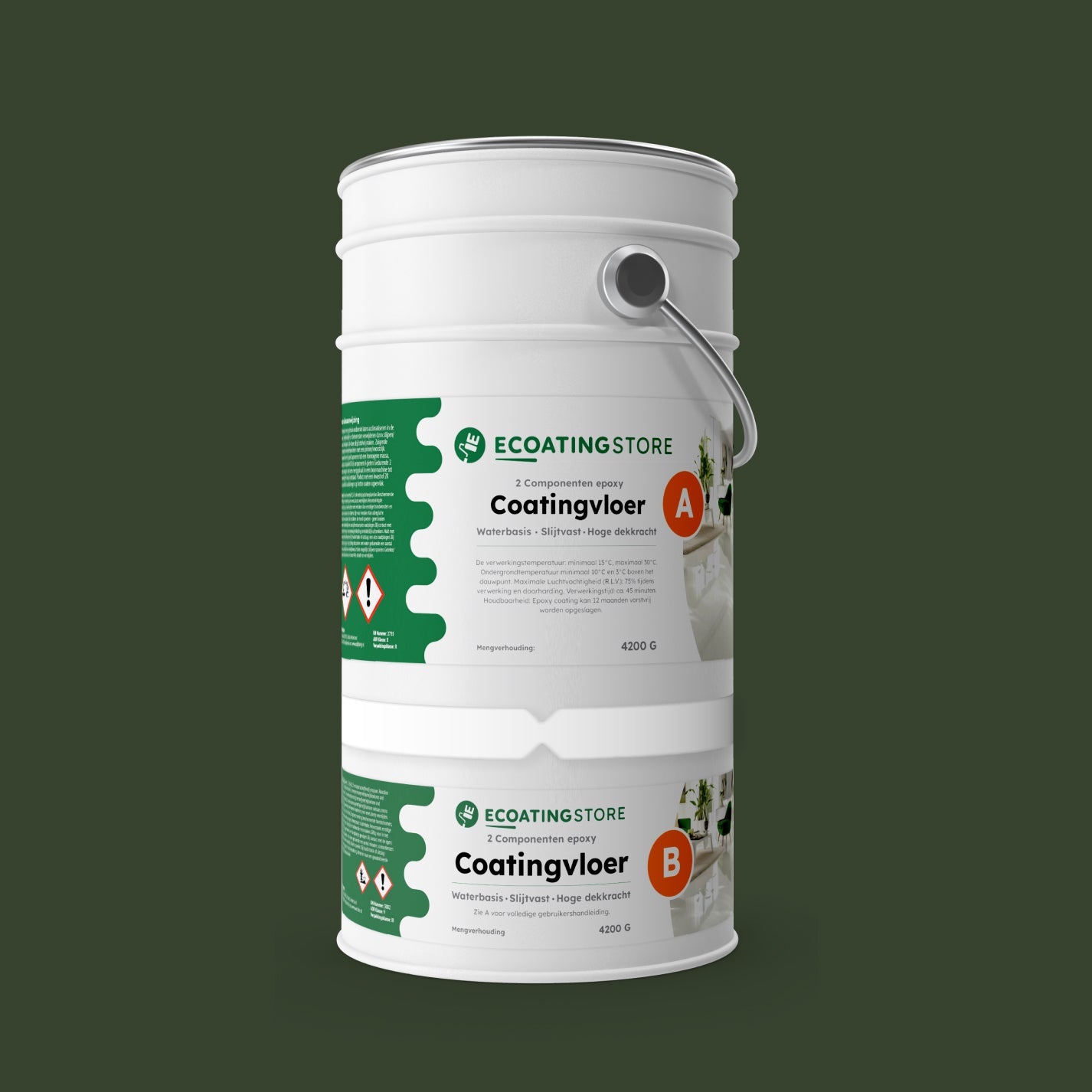 Revestimento de pavimento de garagem - RAL 6020