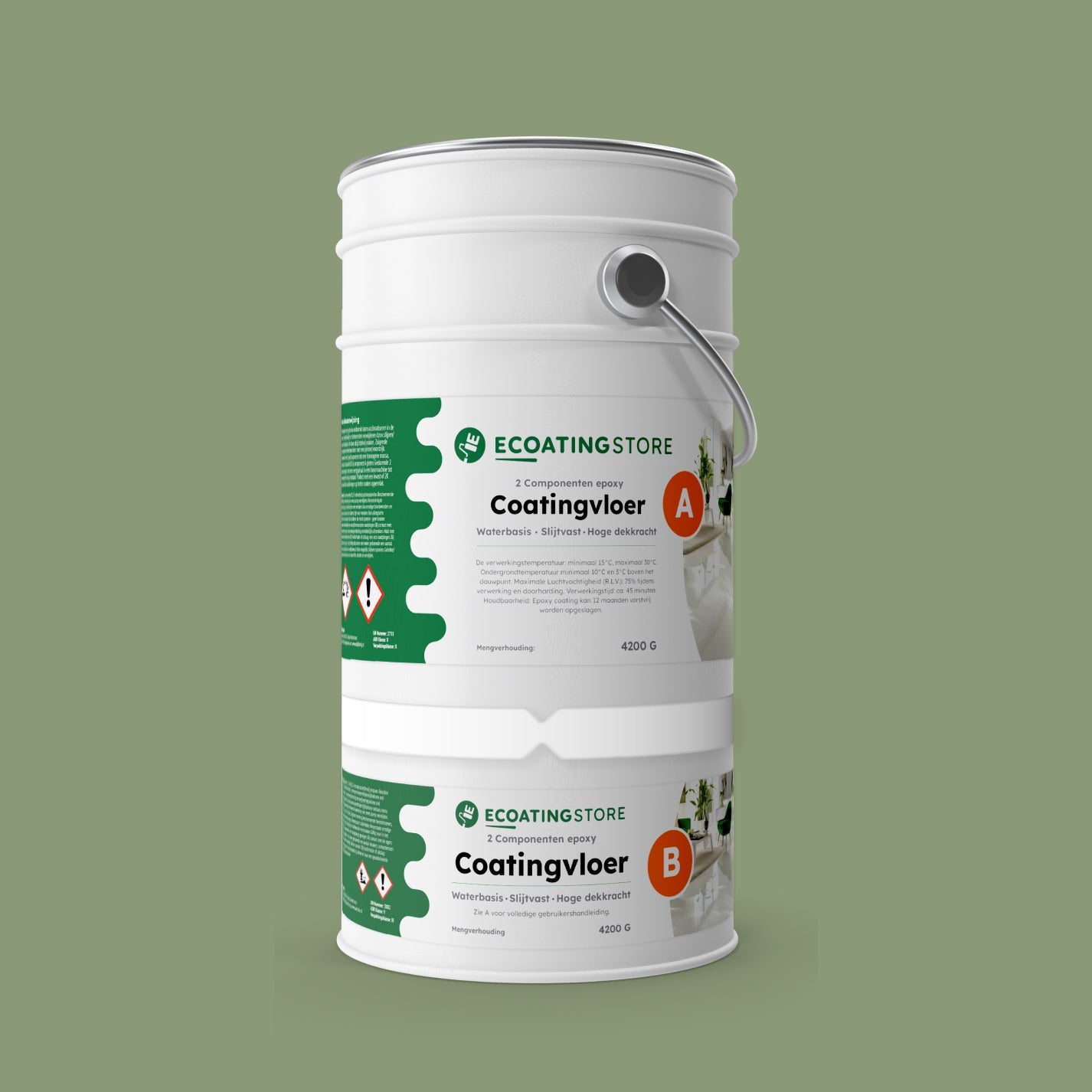 Revestimento de pavimento de garagem - RAL 6021