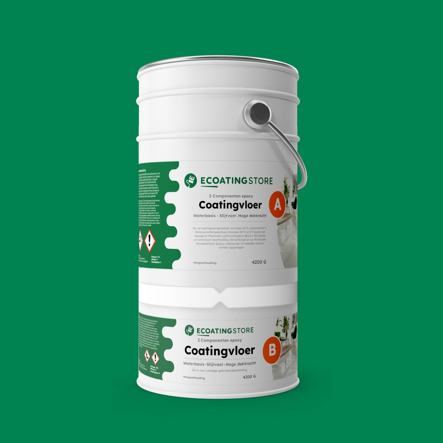 Revestimento de pavimento de garagem - RAL 6024