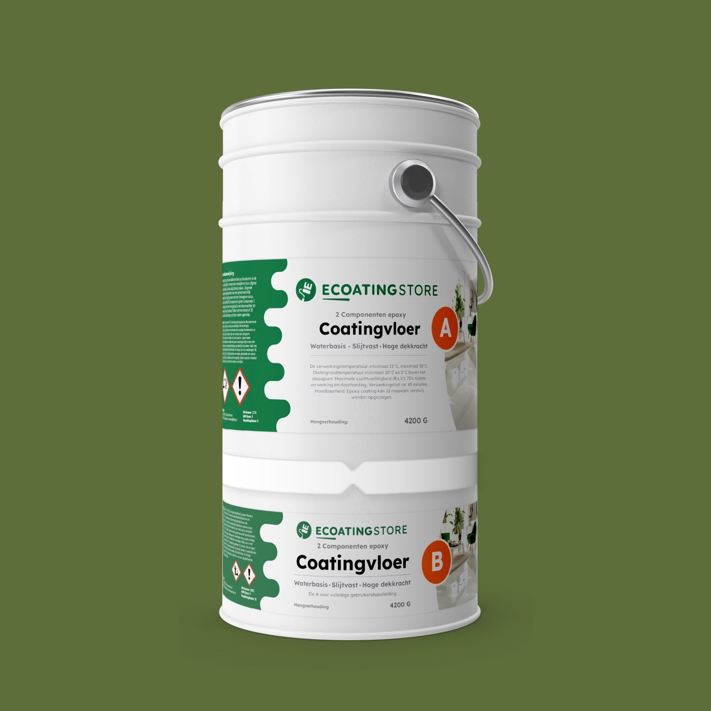Revestimento de pavimento de garagem - RAL 6025