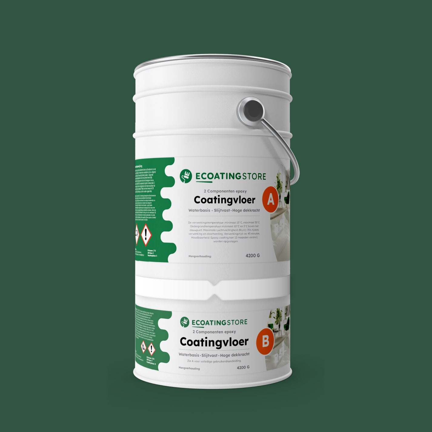 Revestimento de pavimento de garagem - RAL 6028