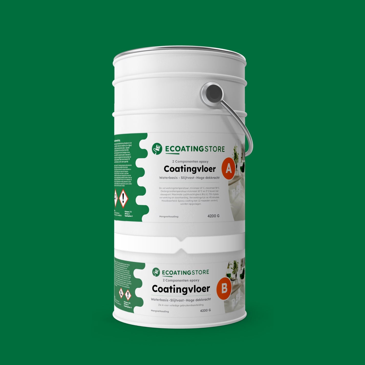 Revestimento de pavimento de garagem - RAL 6029