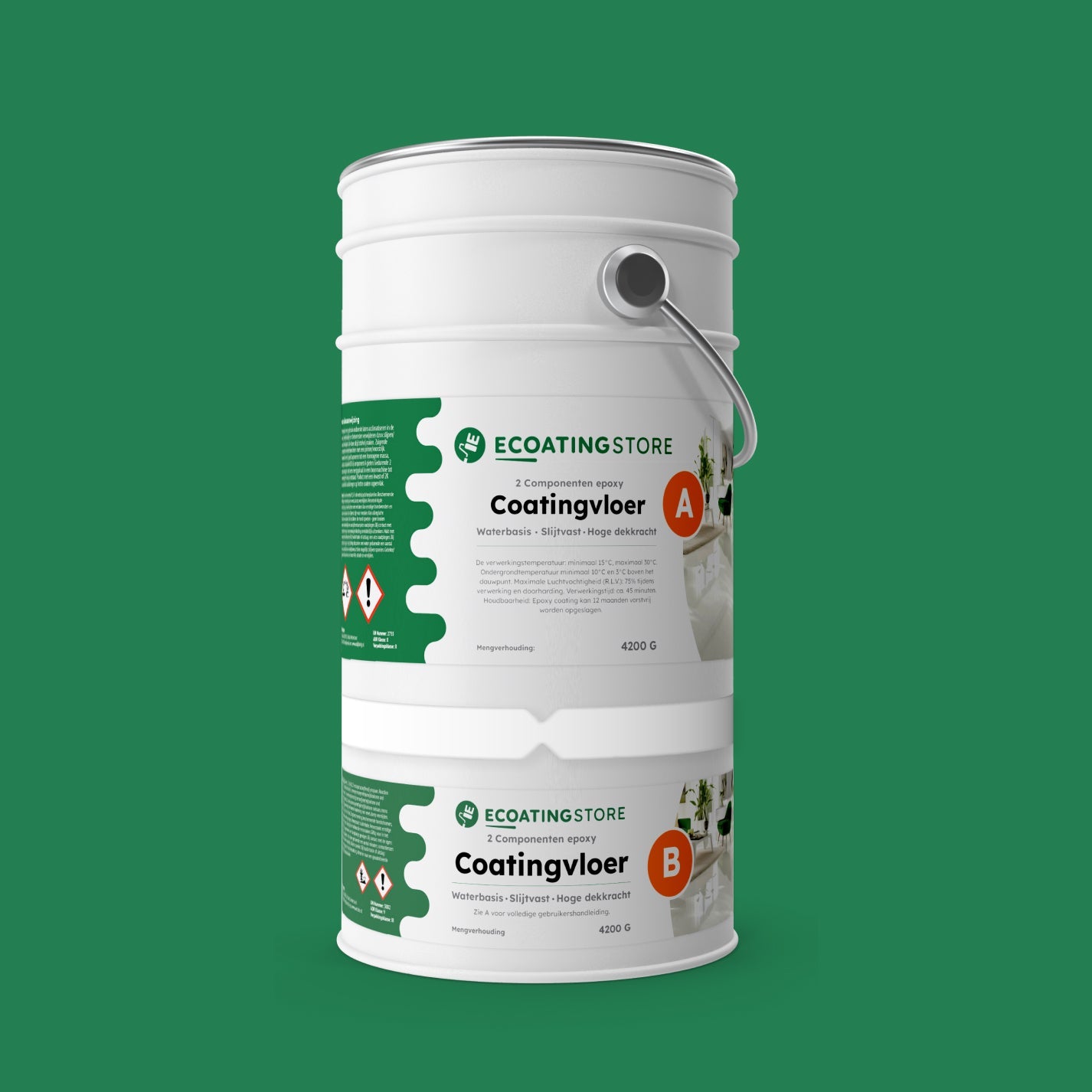 Revestimento de pavimento de garagem - RAL 6032