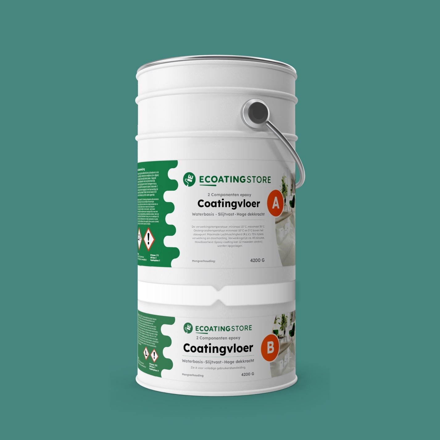 Revestimento de pavimento de garagem - RAL 6033