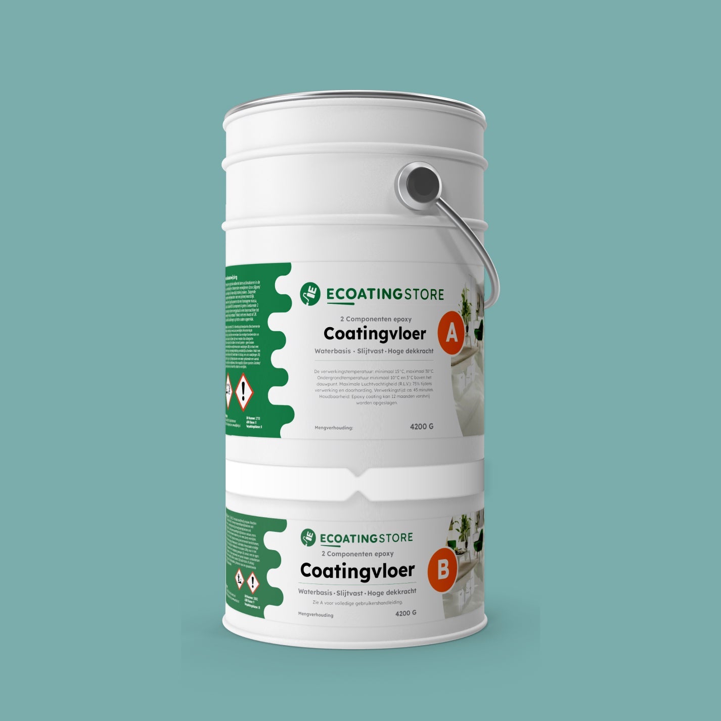 Revestimento de pavimento de garagem - RAL 6034