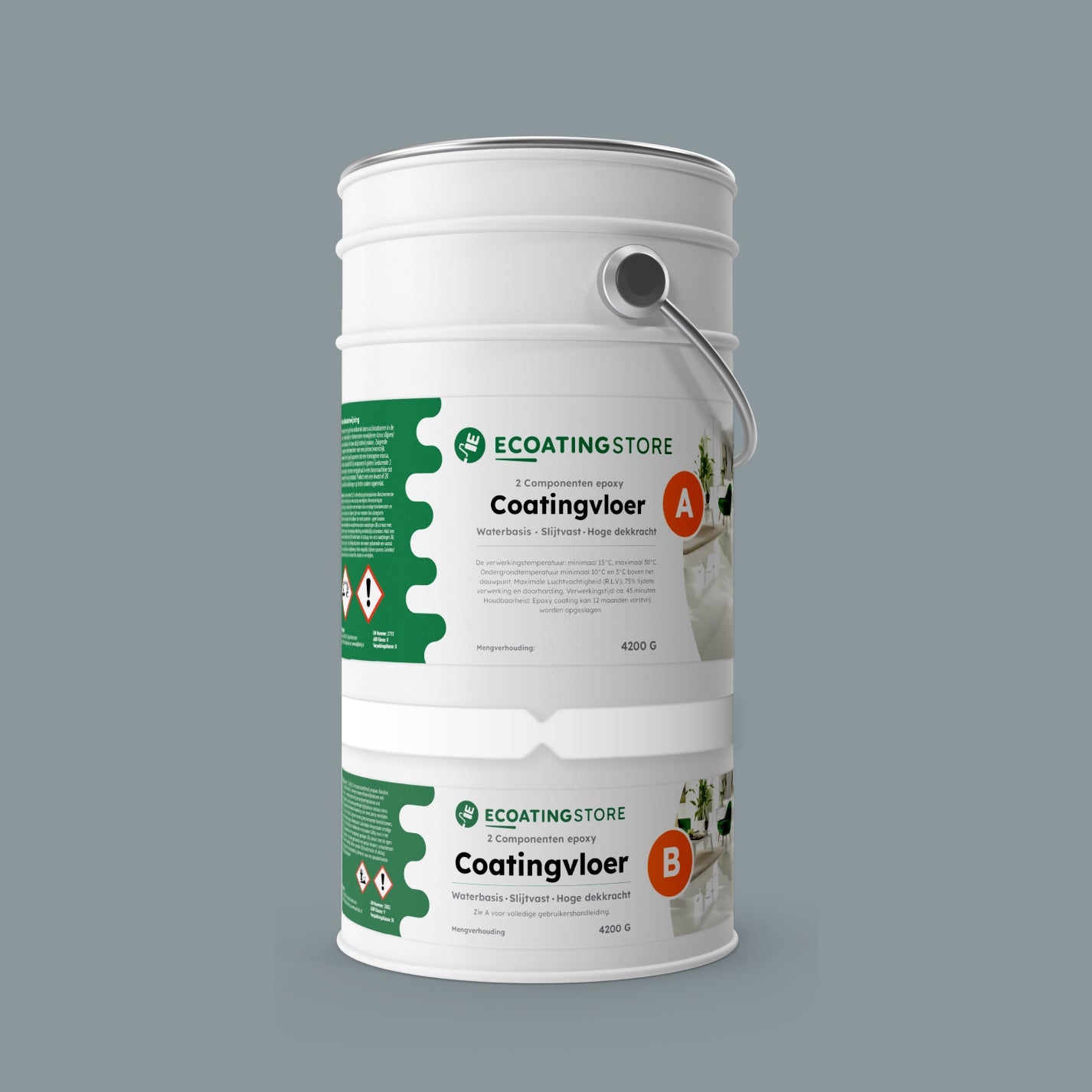 Revestimento de pavimento de garagem - RAL 7001
