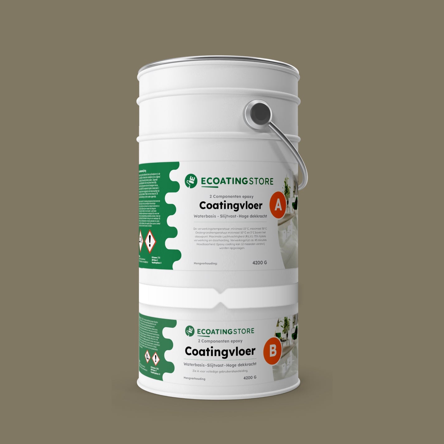 Revestimento de pavimento de garagem - RAL 7002