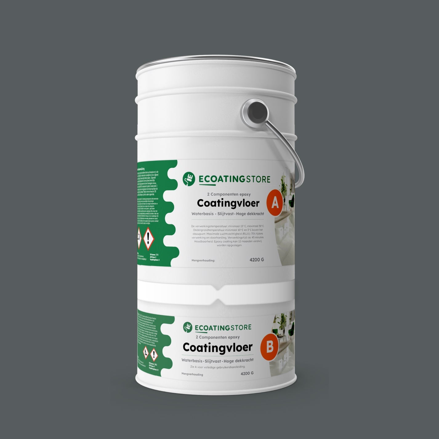 Revestimento de pavimento de garagem - RAL 7012
