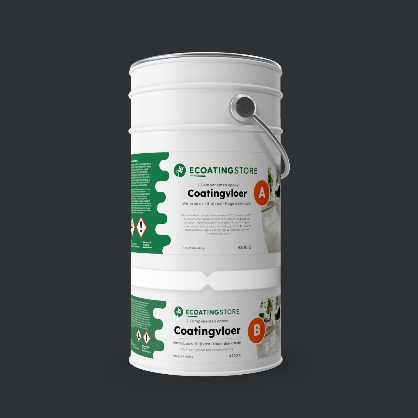 Revestimento de pavimento de garagem - RAL 7021