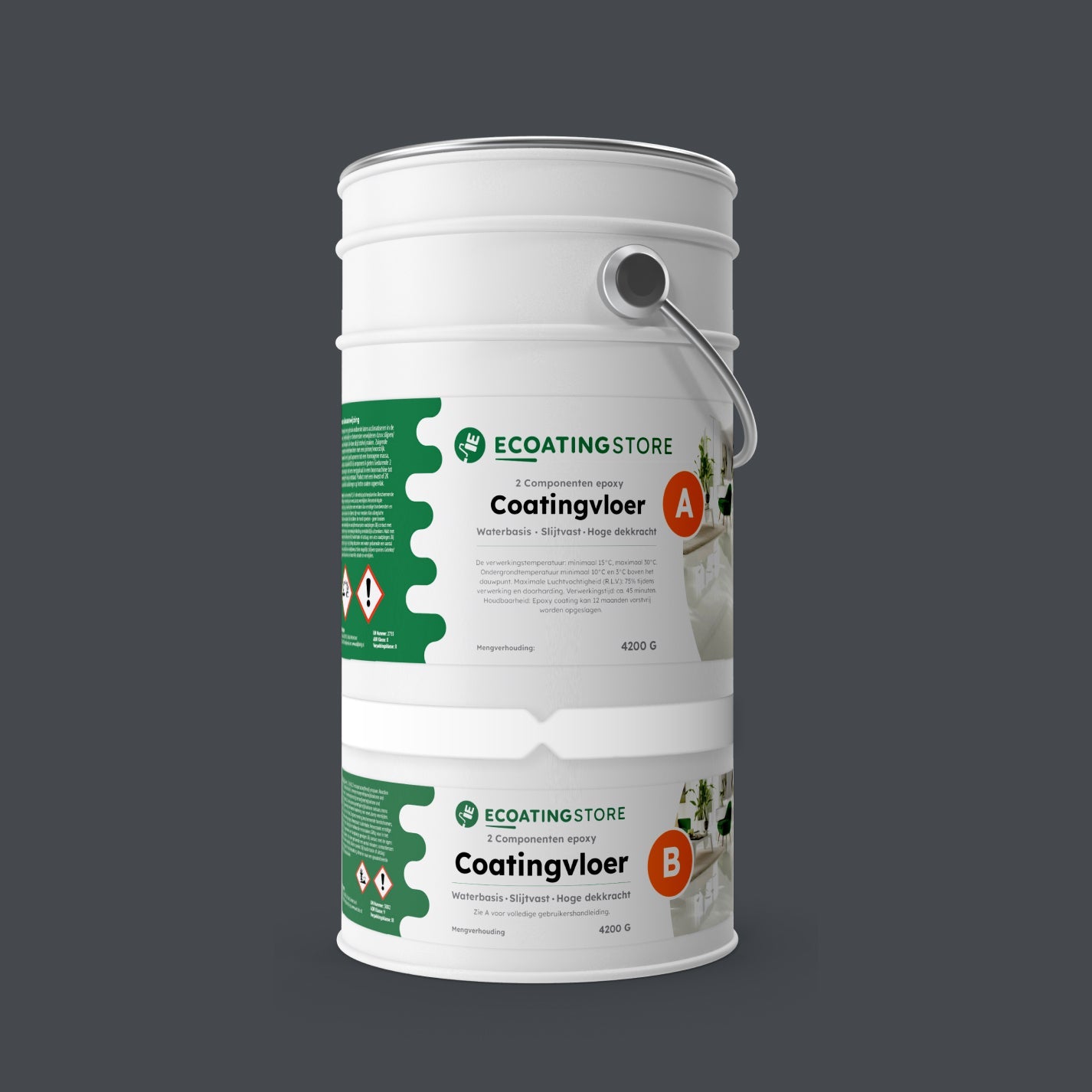 Revestimento de pavimento de garagem - RAL 7024