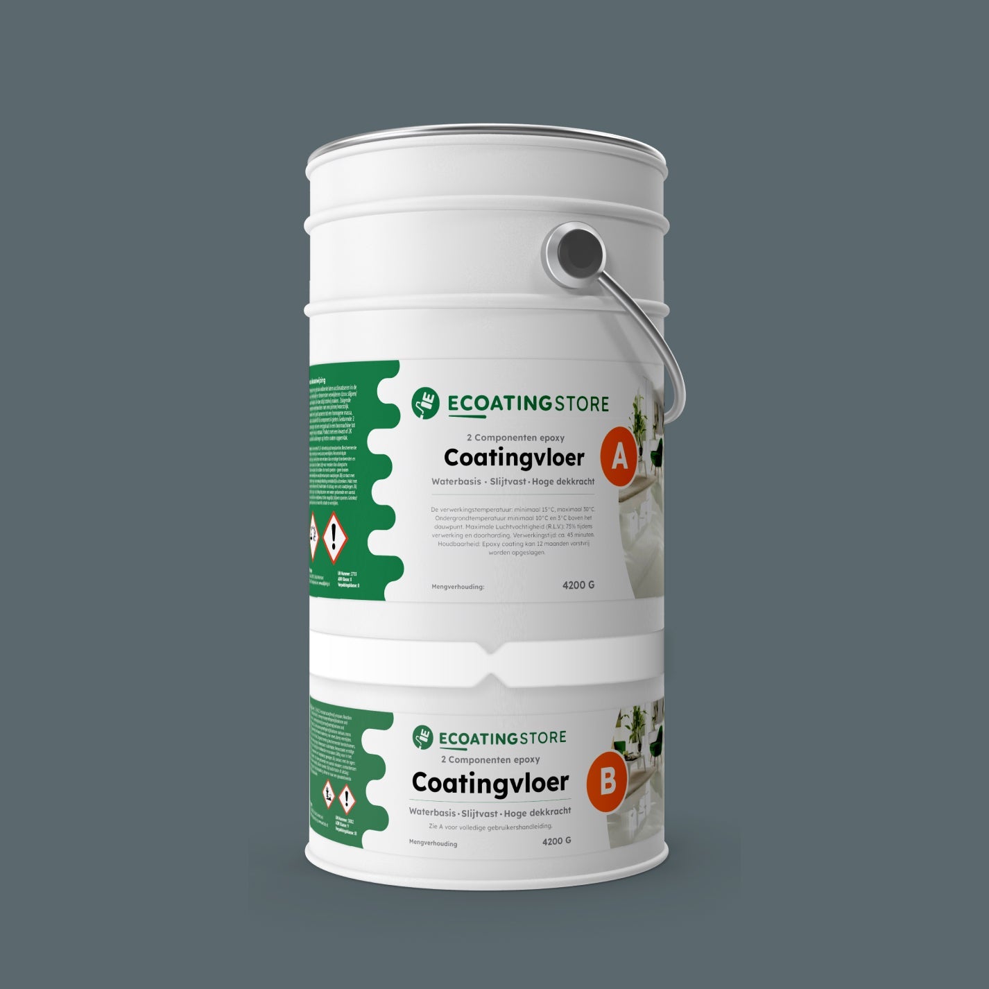 Revestimento de pavimento de garagem - RAL 7031