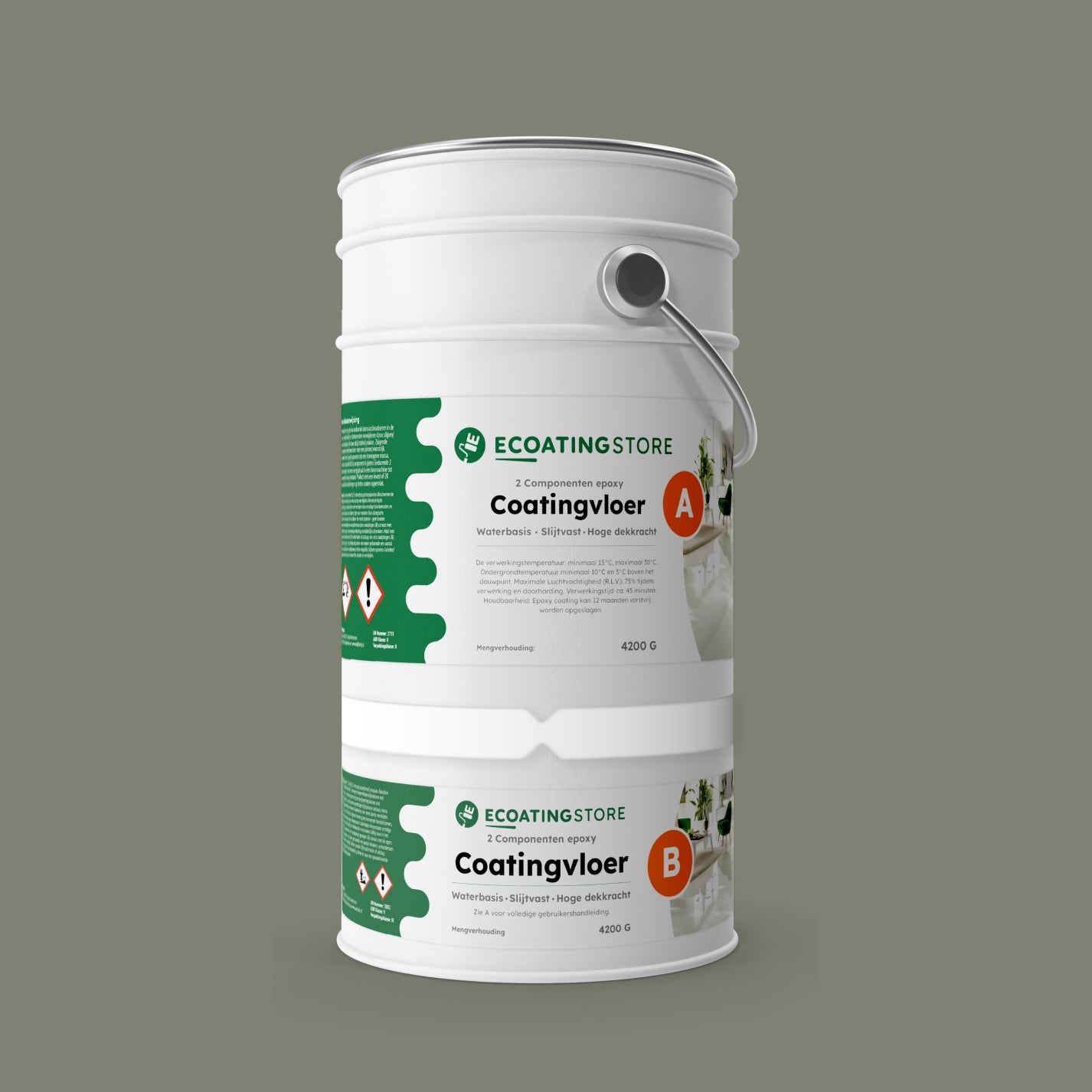 Revestimento de pavimento de garagem - RAL 7033