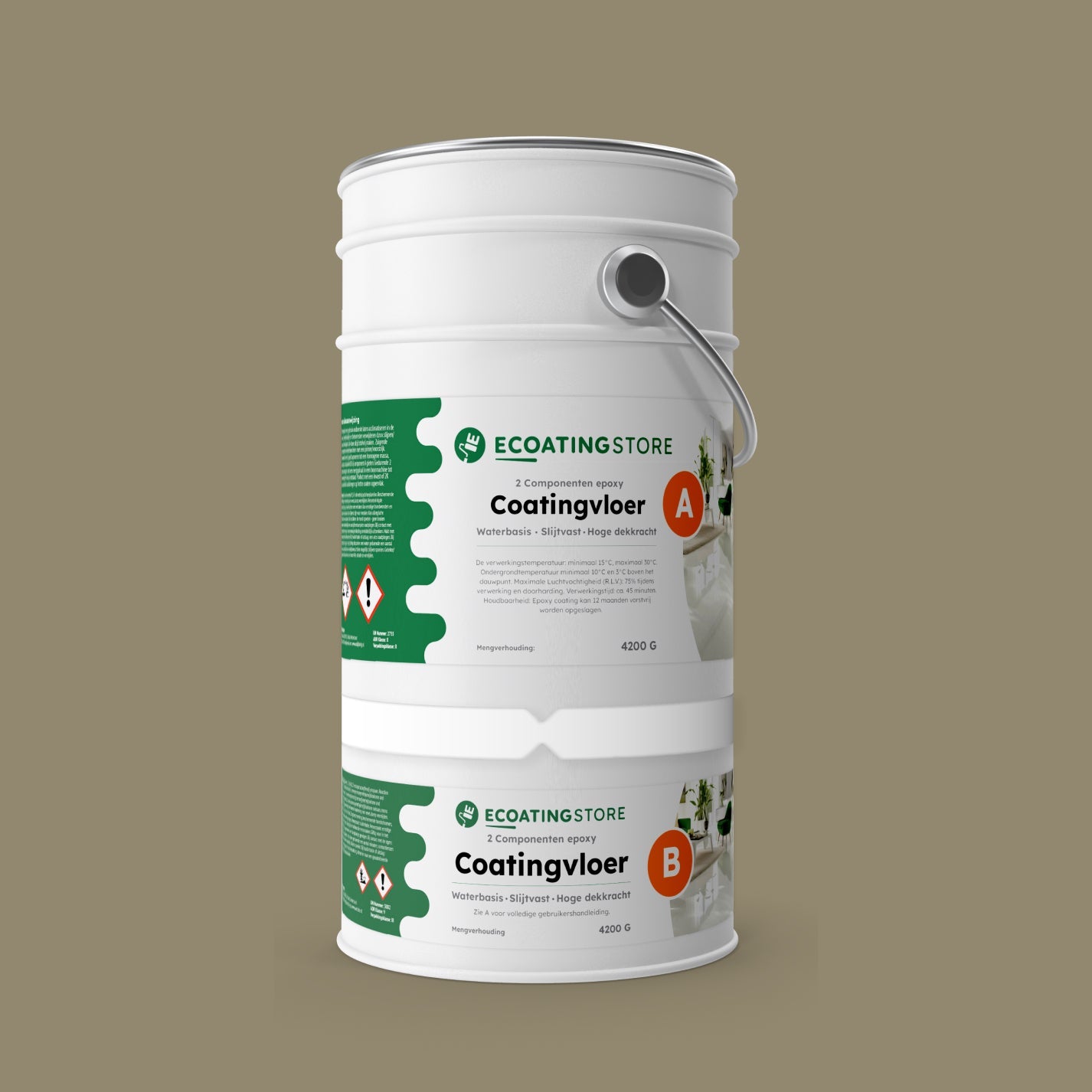 Revestimento de pavimento de garagem - RAL 7034