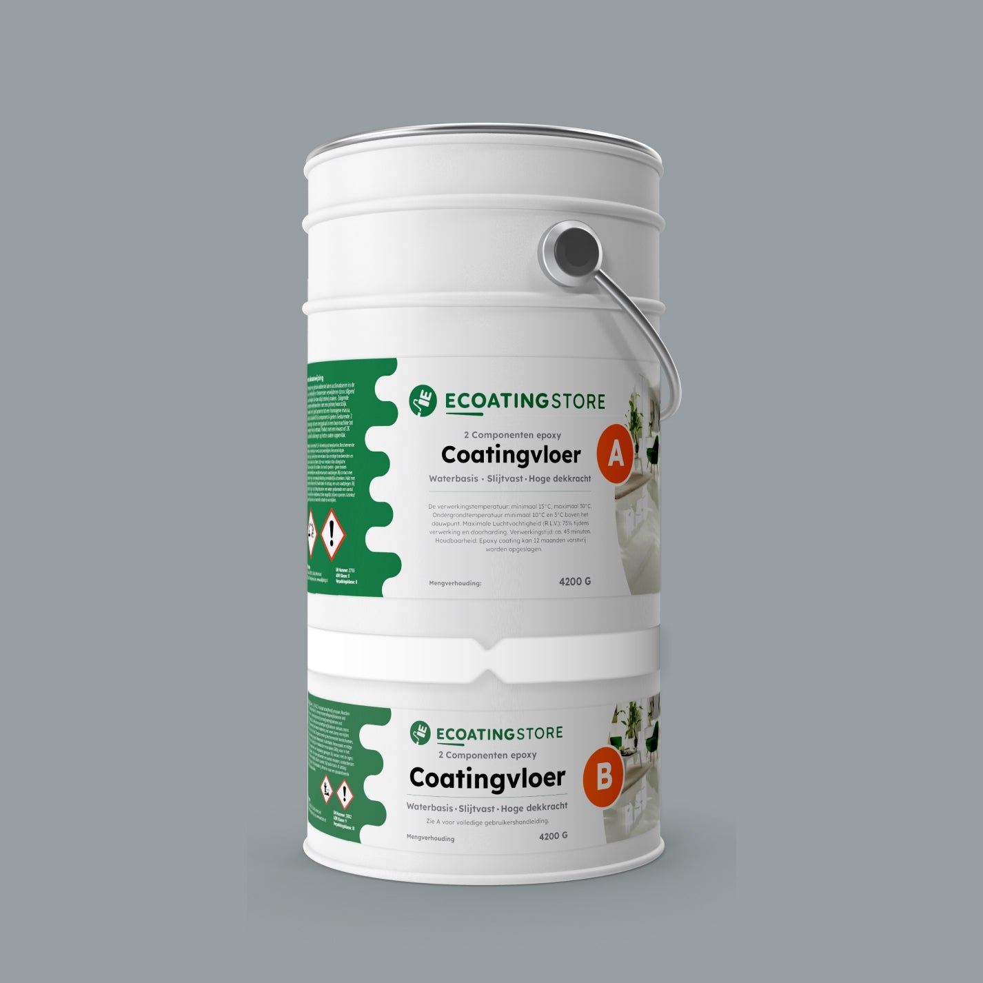 Revestimento de pavimento de garagem - RAL 7040