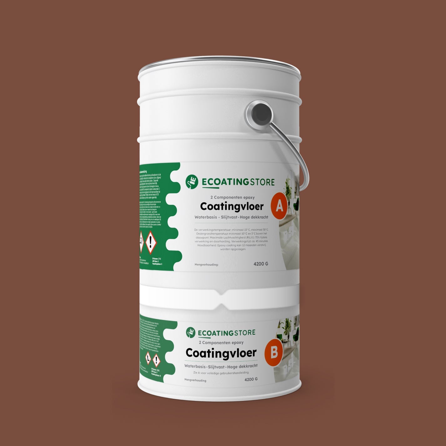 Revestimento de pavimento de garagem - RAL 8002