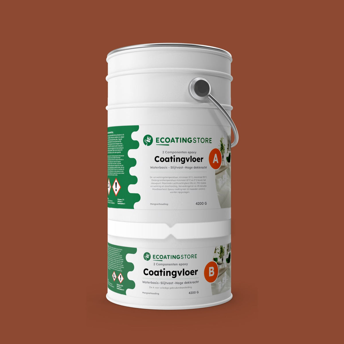 Revestimento de pavimento de garagem - RAL 8004