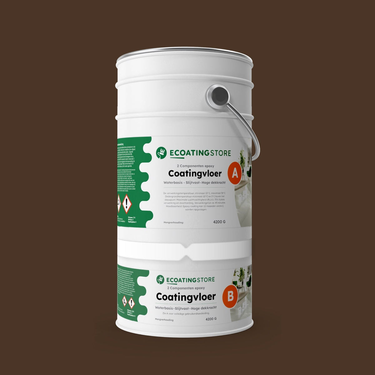 Revestimento de pavimento de garagem - RAL 8014