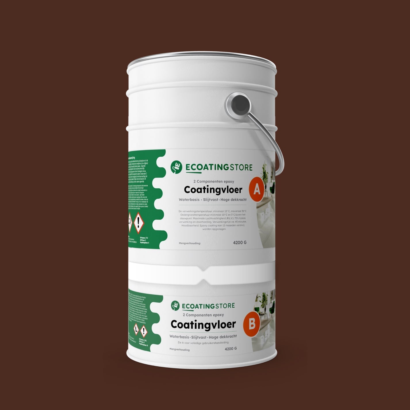 Revestimento de pavimento de garagem - RAL 8016