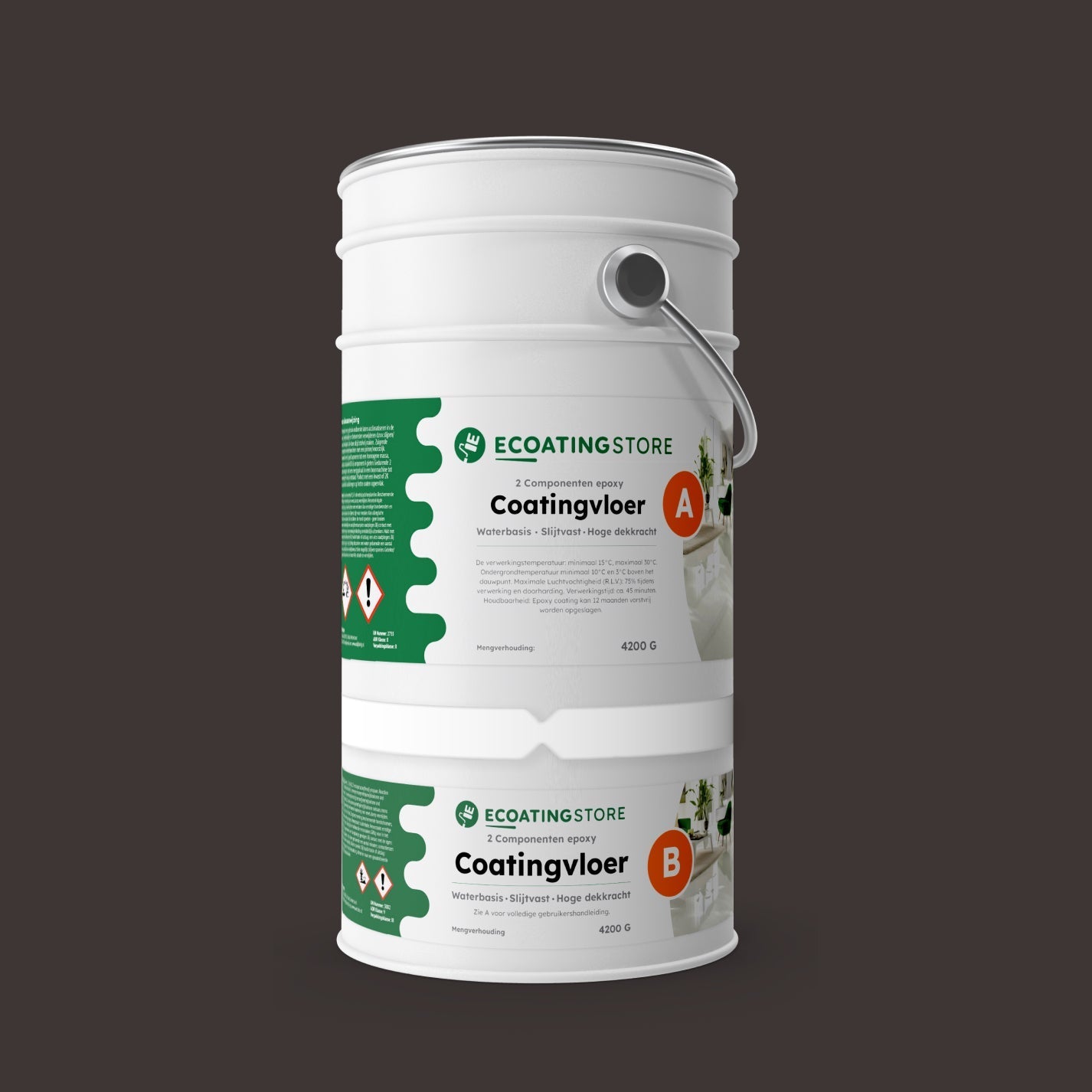 Revestimento de pavimento de garagem - RAL 8019