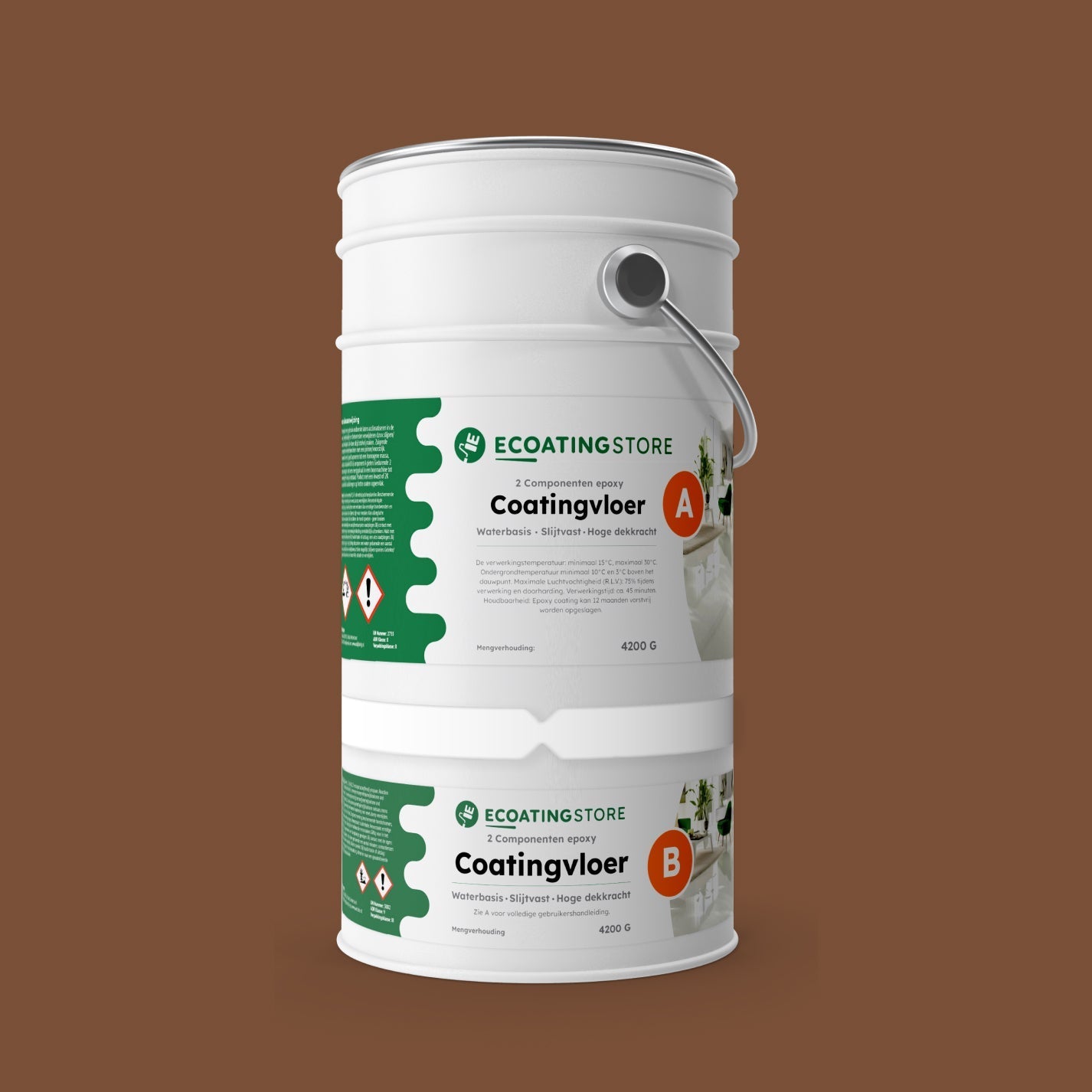 Revestimento de pavimento de garagem - RAL 8024