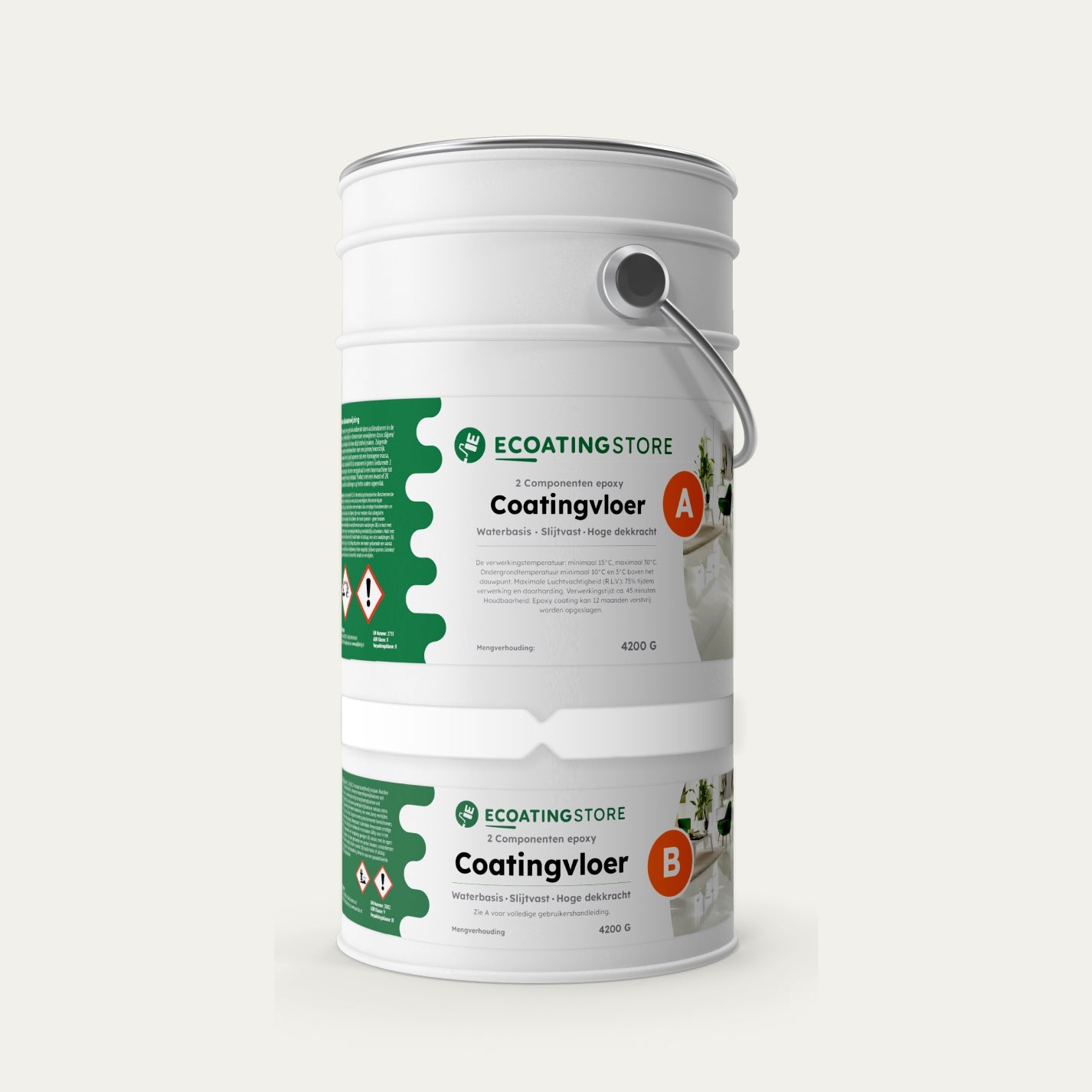 Revestimento de pavimento de garagem - RAL 9016