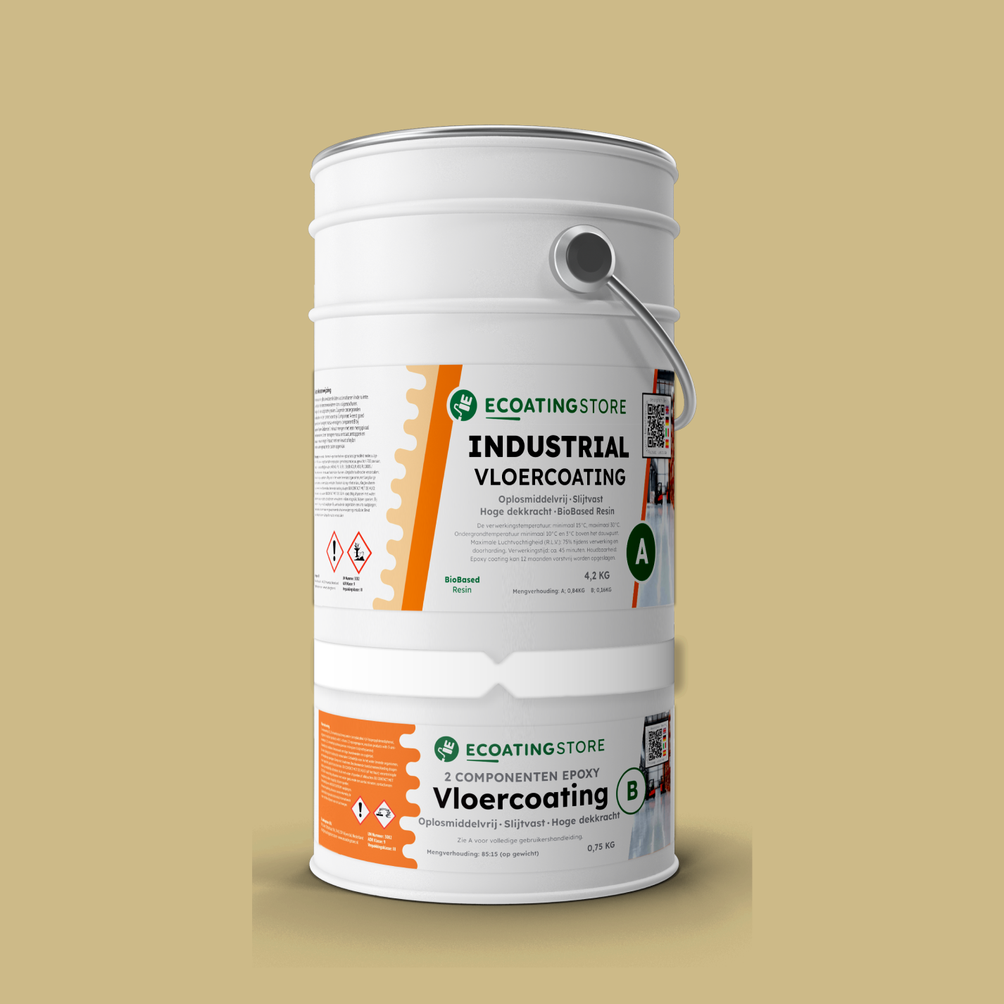 Revestimento de pavimento industrial - RAL 1000