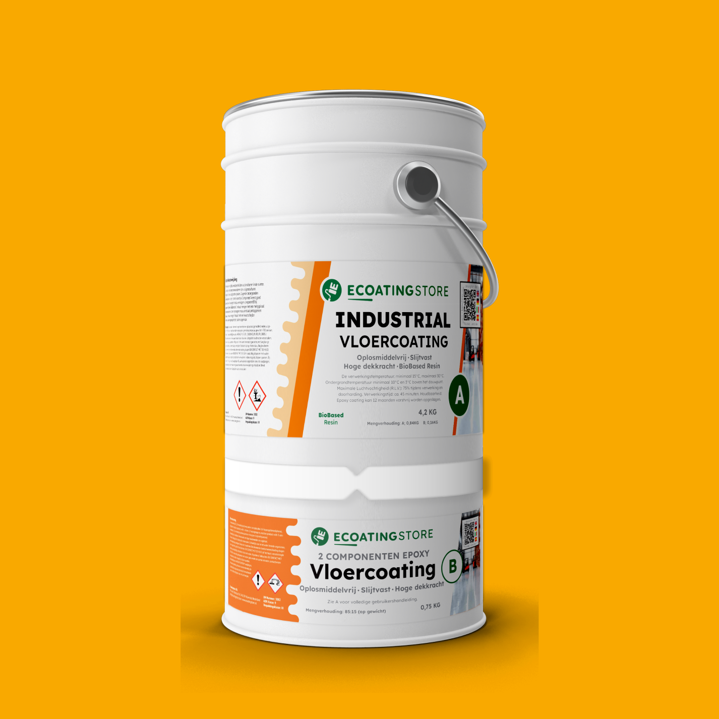 Revestimento de pavimento industrial - RAL 1003