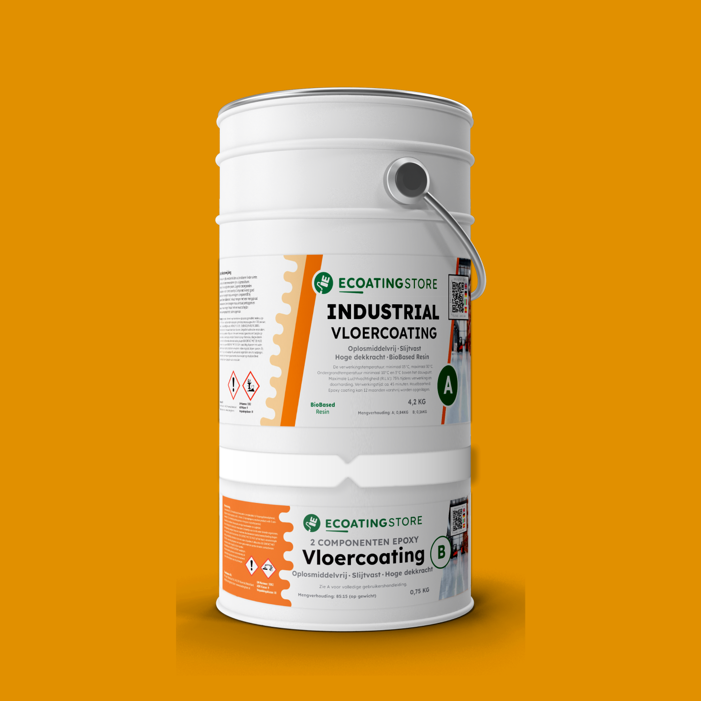 Revestimento de pavimento industrial - RAL 1006