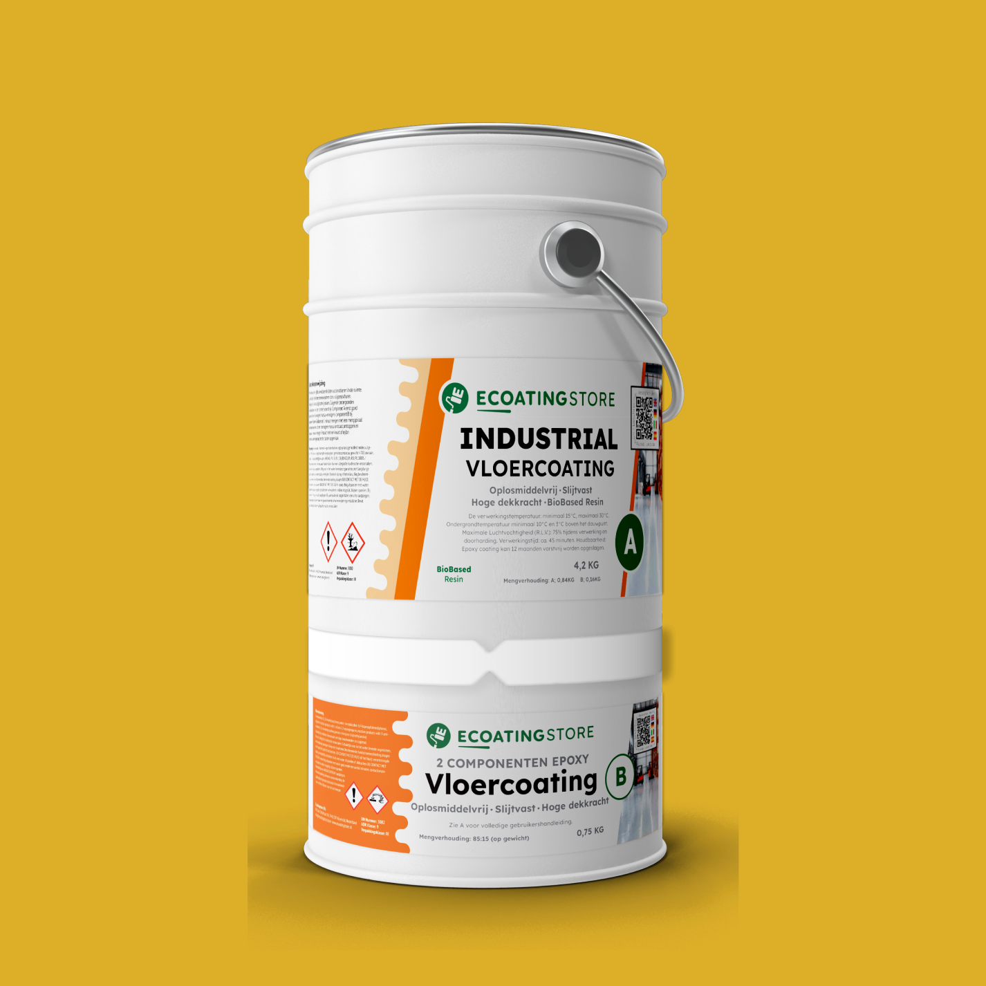 Revestimento de pavimento industrial - RAL 1012