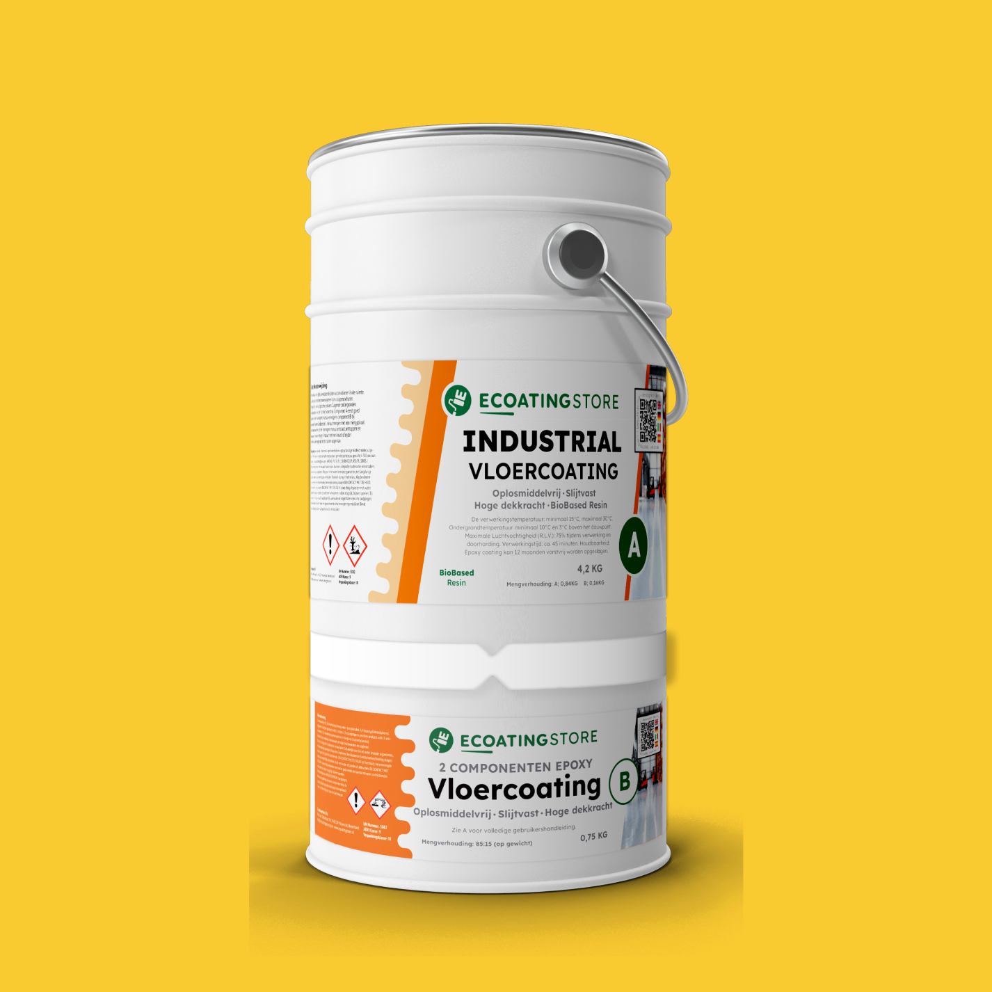 Revestimento de pavimento industrial - RAL 1018