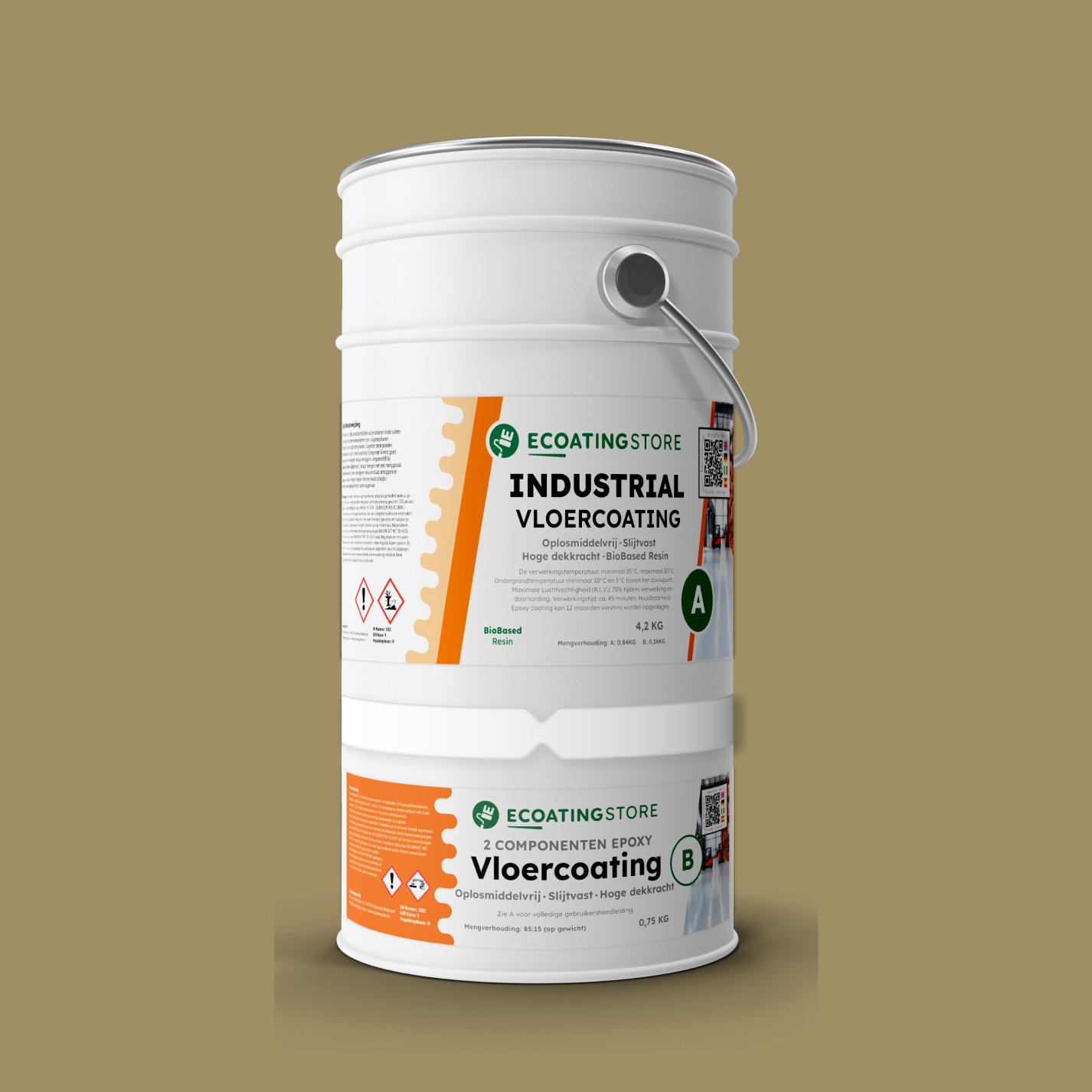 Revestimento de pavimento industrial - RAL 1020
