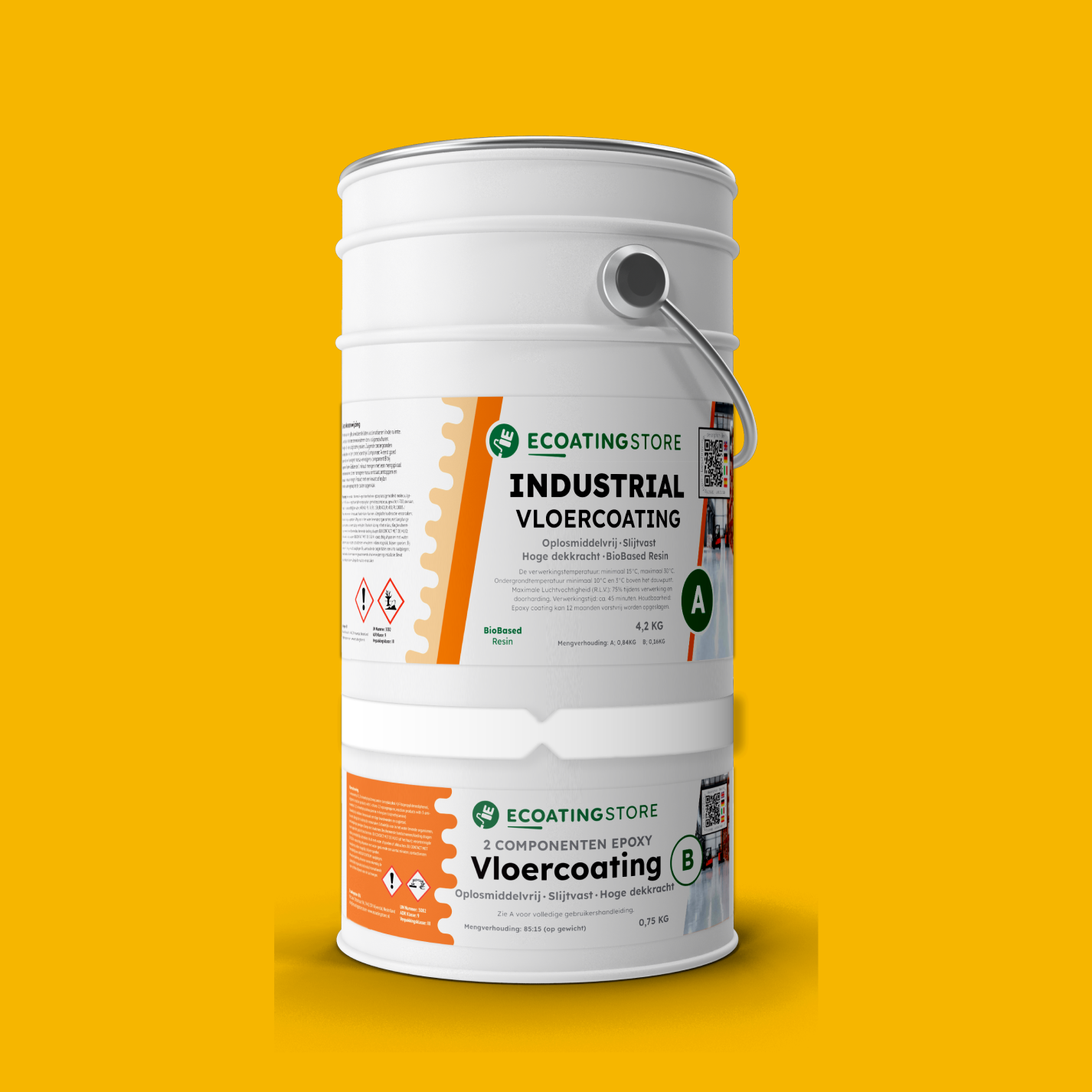 Revestimento de pavimento industrial - RAL 1021