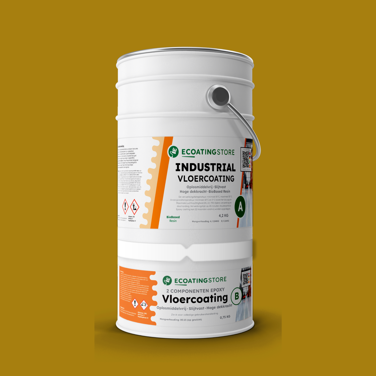 Revestimento de pavimento industrial - RAL 1027