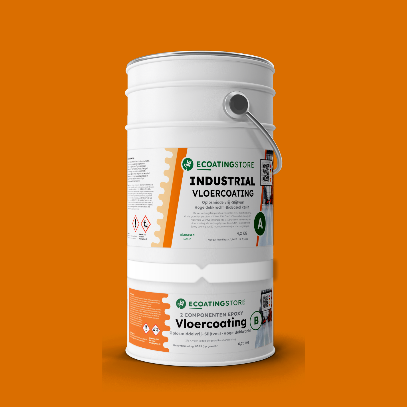 Revestimento de pavimento industrial - RAL 2000
