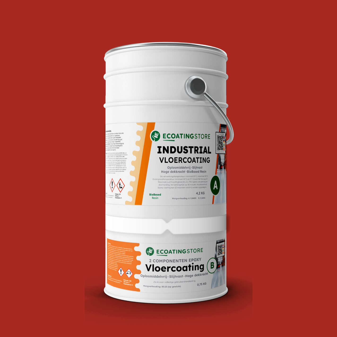 Revestimento de pavimento industrial - RAL 3000