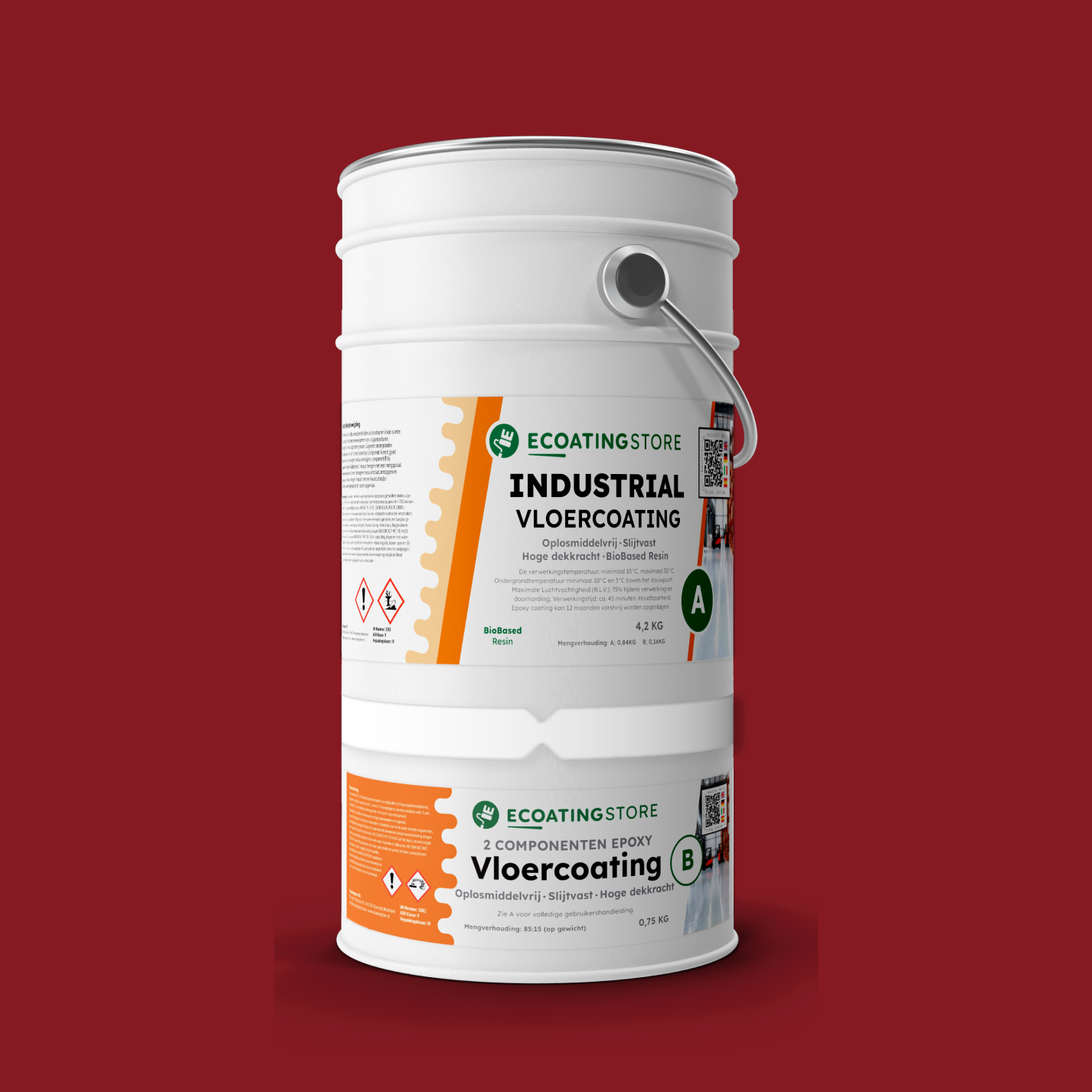 Revestimento de pavimento industrial - RAL 3003